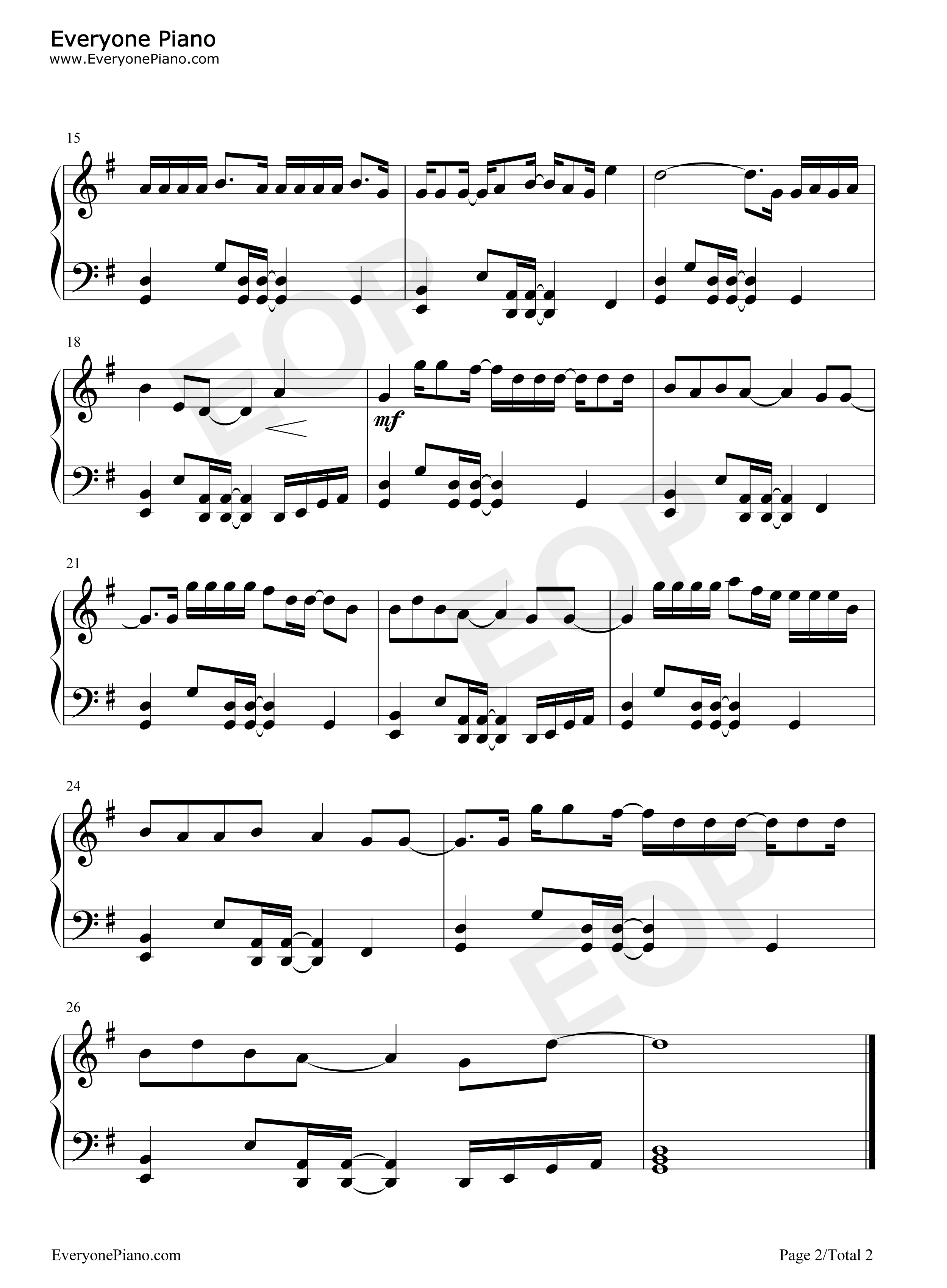 Not_a_Bad_Thing钢琴谱_Justin_Timberlake