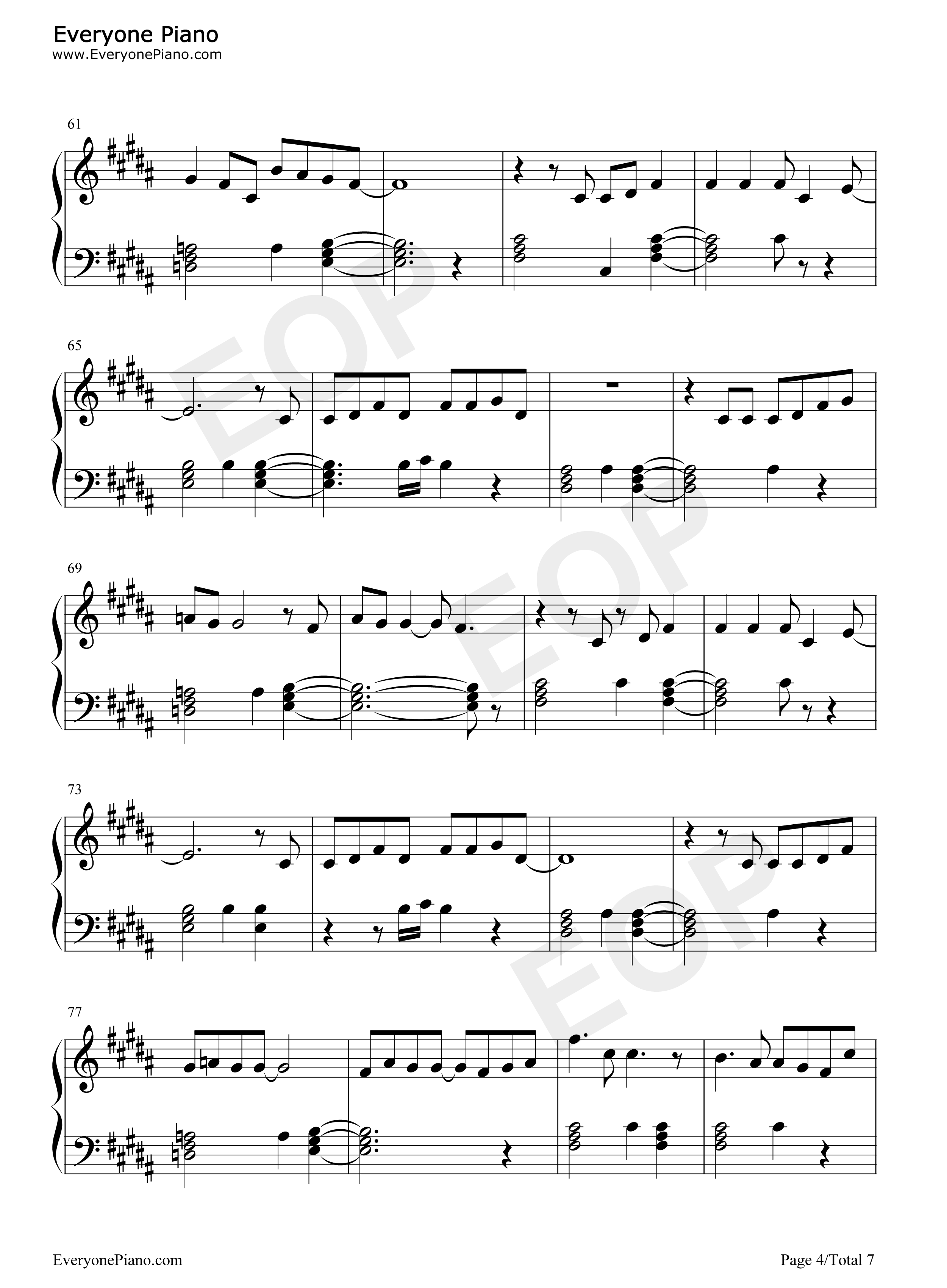 Honeymoon_Avenue钢琴谱_Ariana_Grande