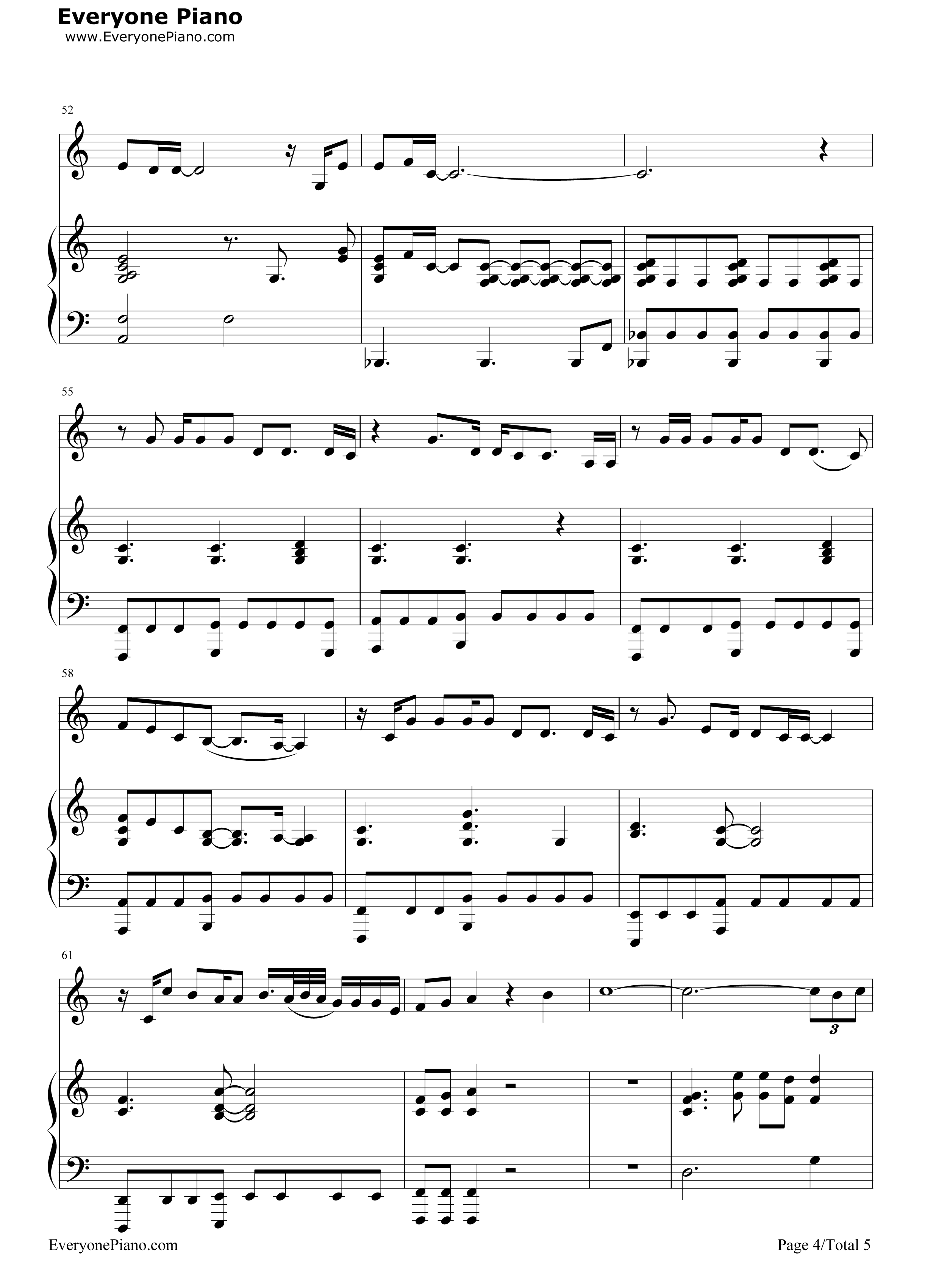 Gravity钢琴谱_Sara_Bareilles