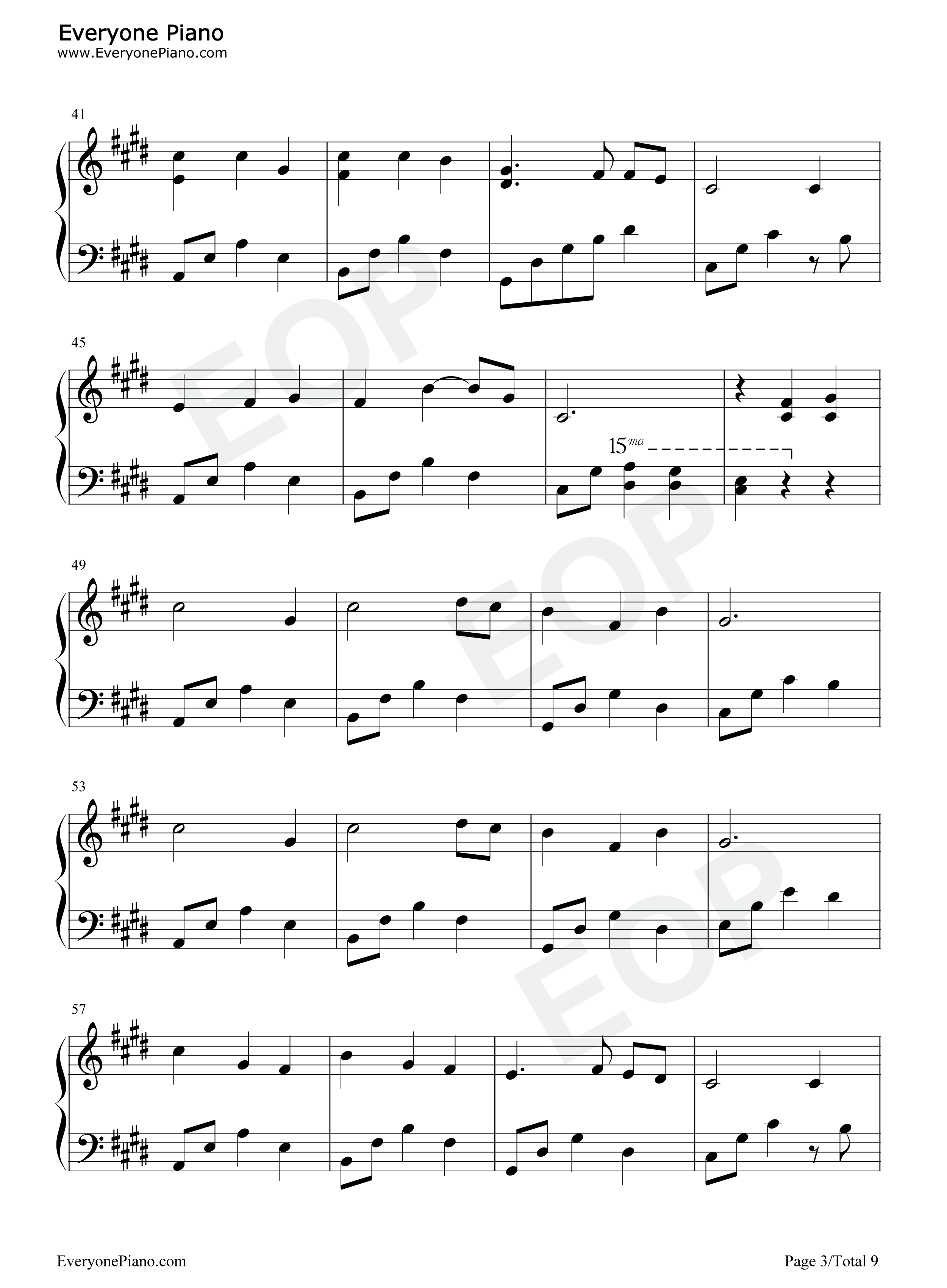 乘烟钢琴谱_兰音Reine