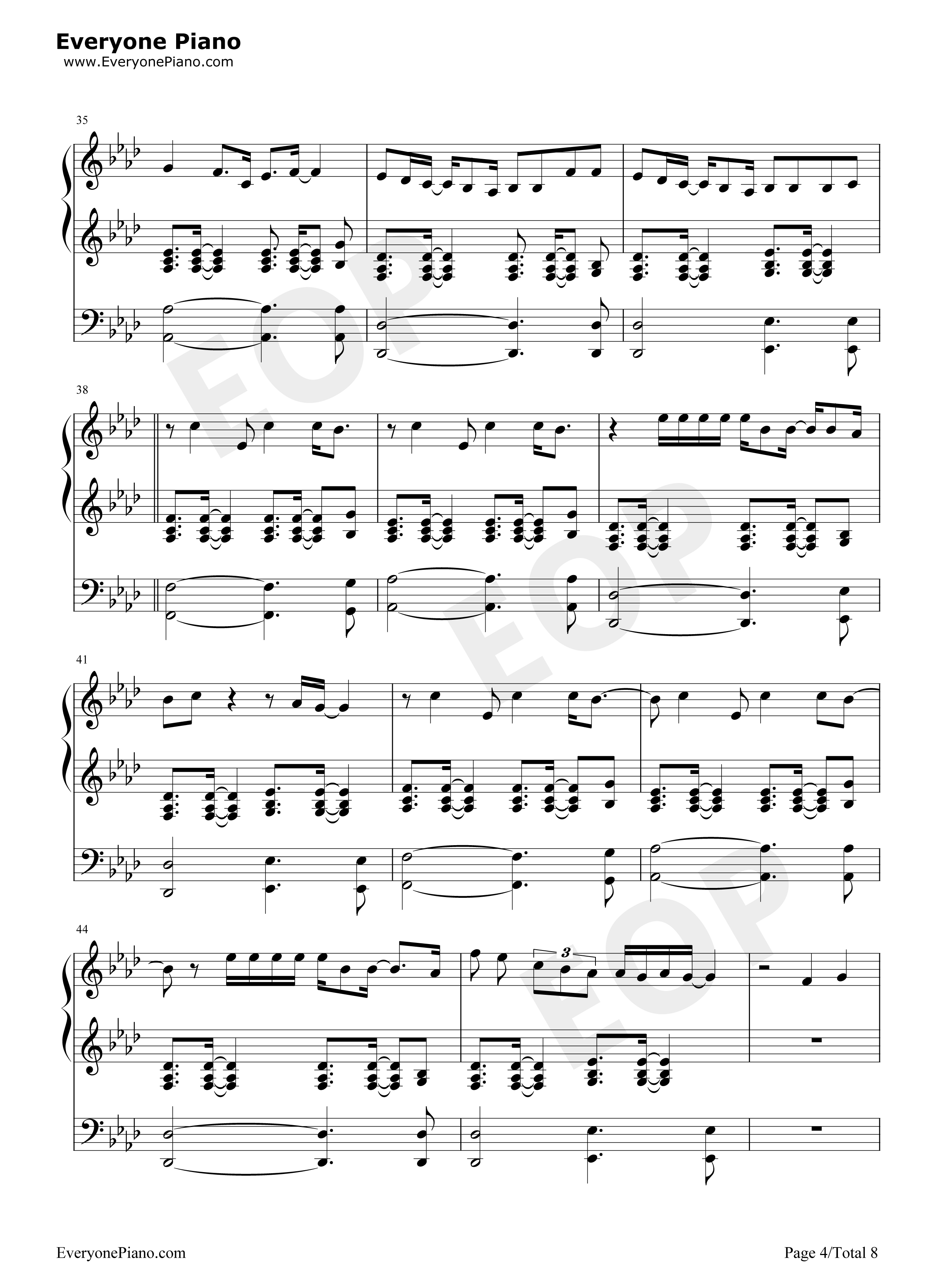 Breathin钢琴谱_Ariana_Grande