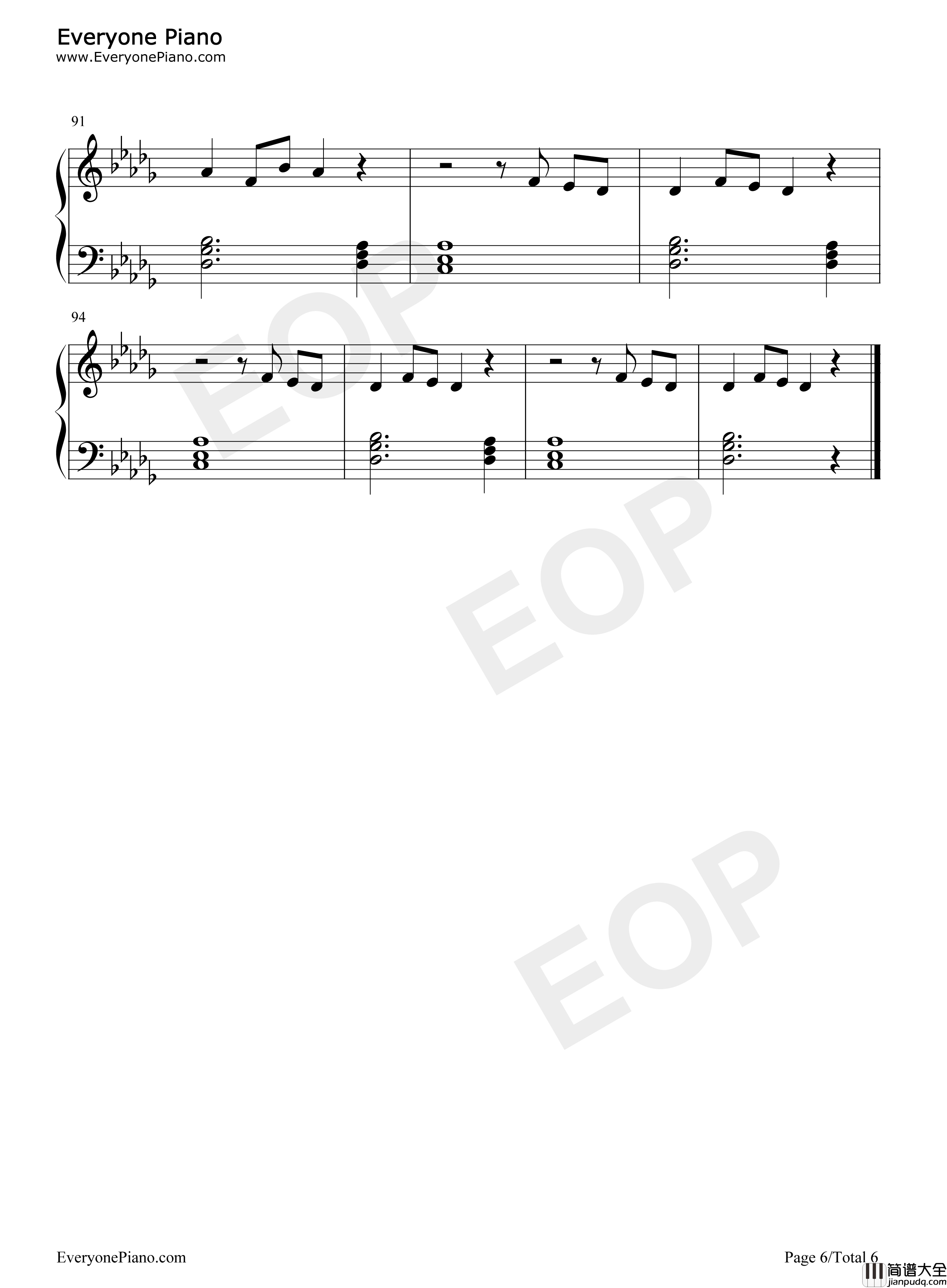 Best_Song_Ever钢琴谱_One_Direction