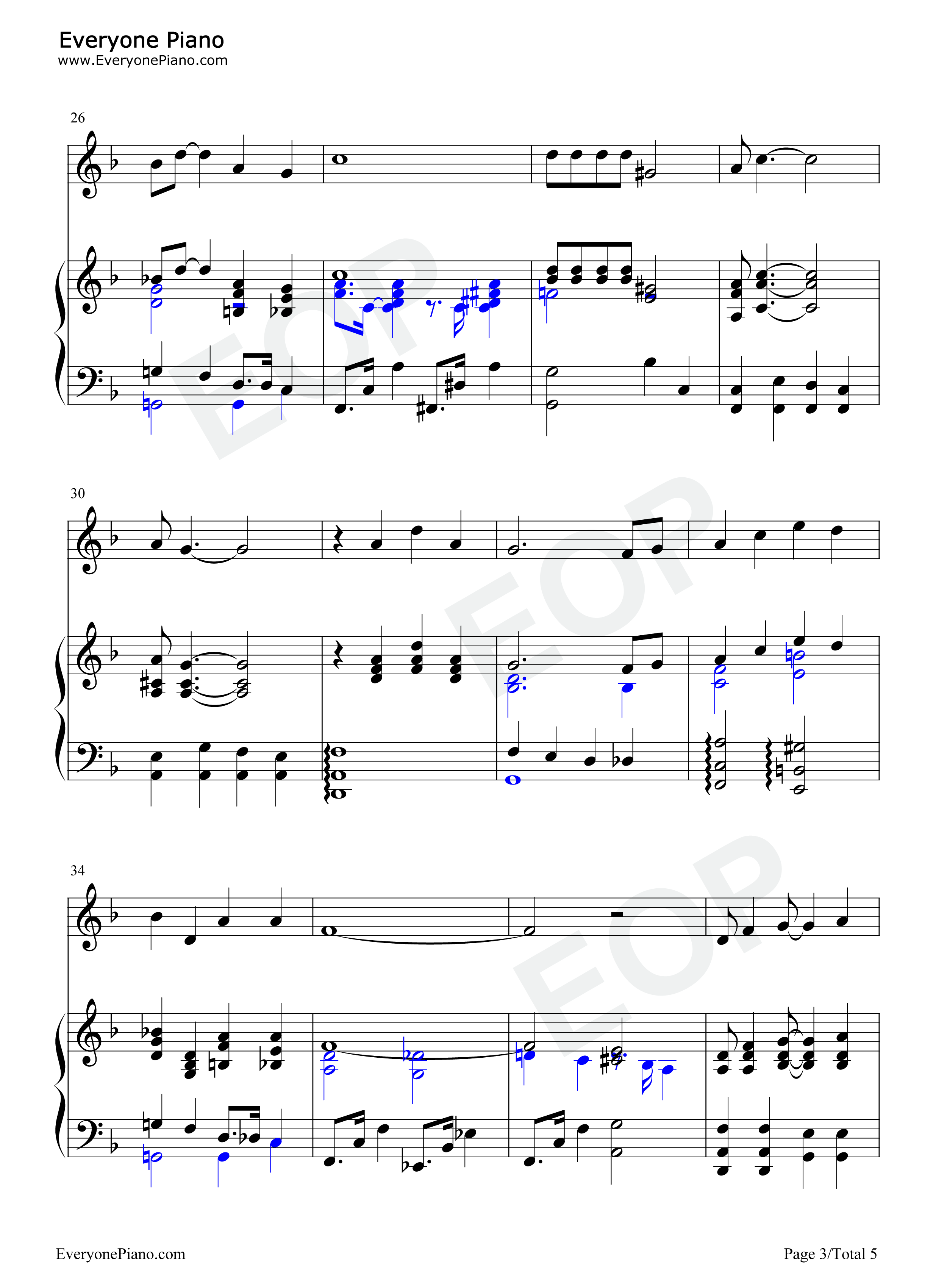 Georgia_On_My_Mind钢琴谱_Ray_Charles