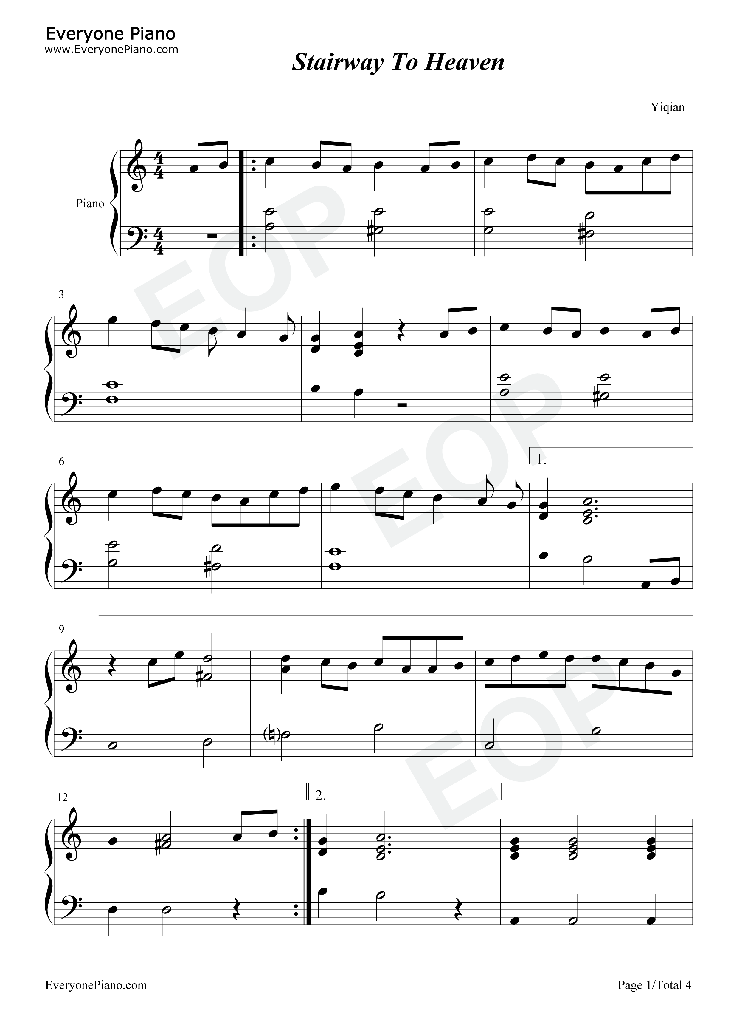 Stairway_to_Heaven钢琴谱_Led_Zeppelin