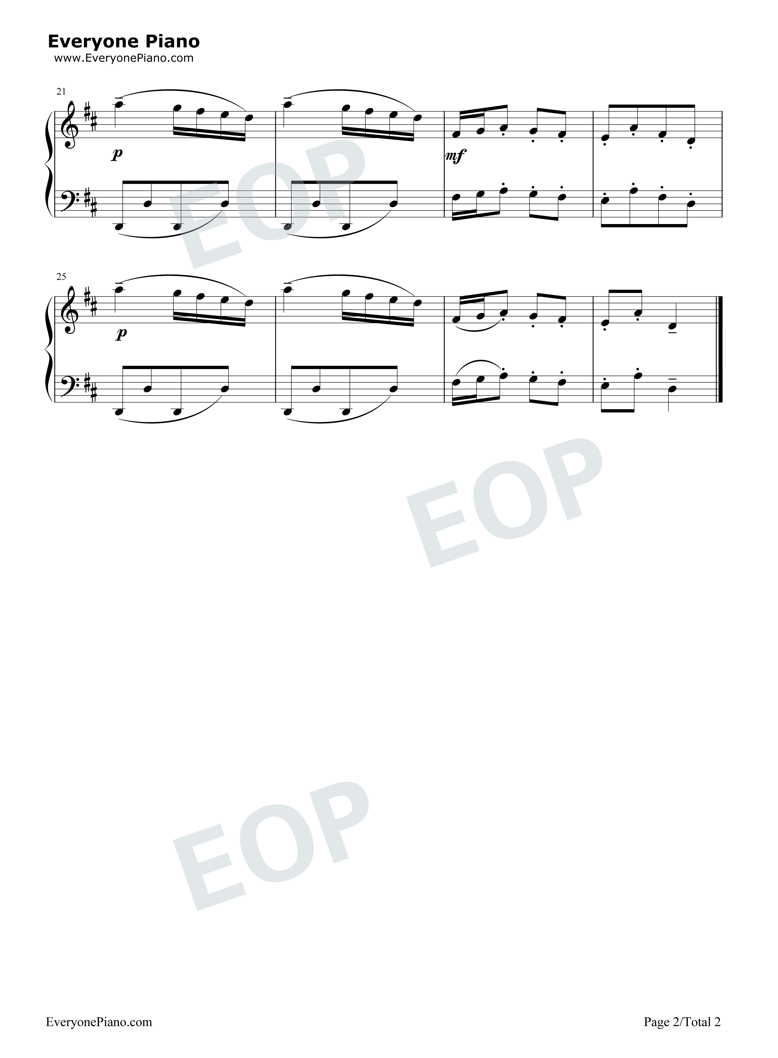 摩塞塔舞曲_13钢琴谱_巴赫