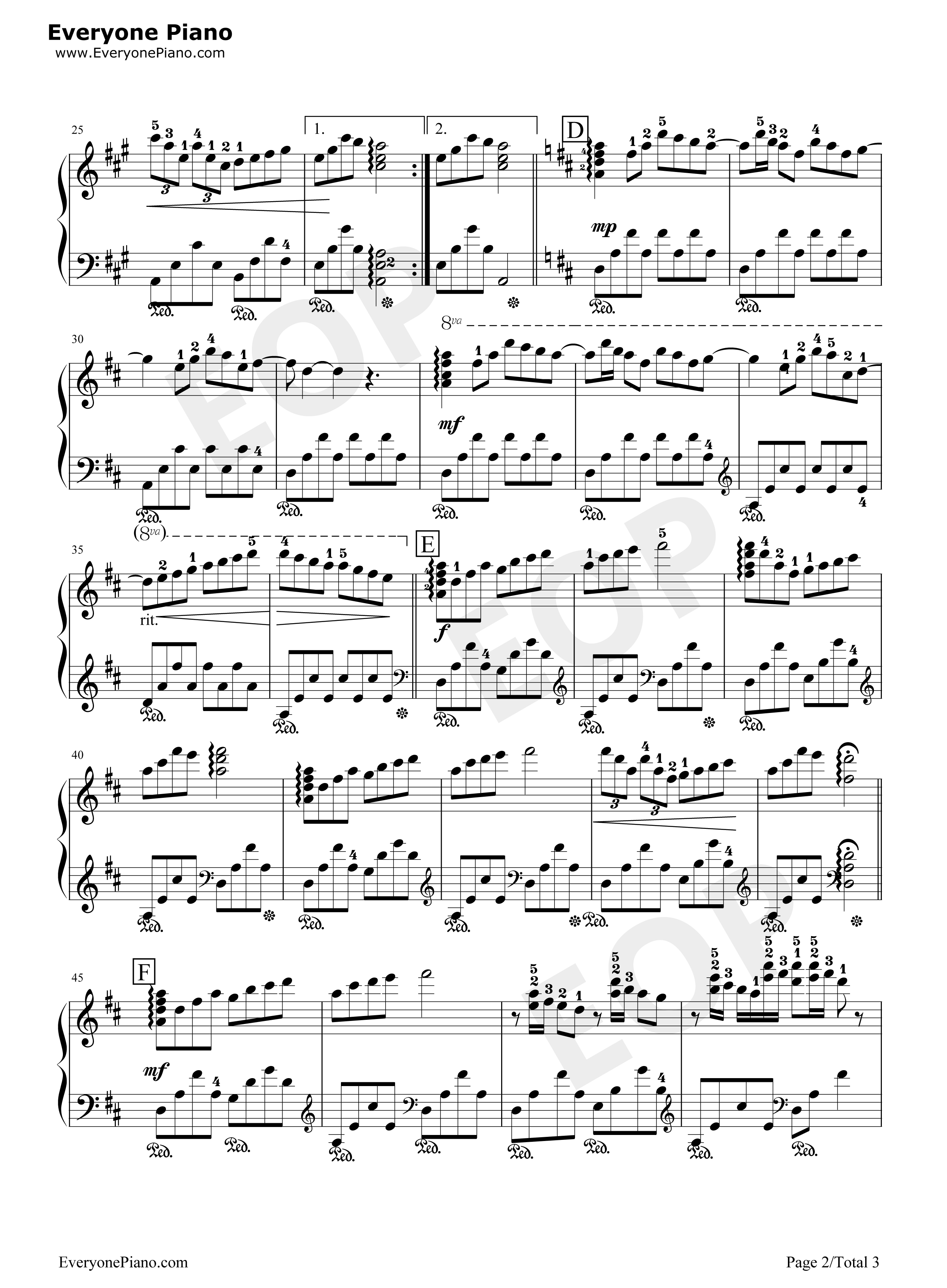 瓦妮莎的微笑钢琴谱_理查德·克莱德曼__Richard_Clayderman