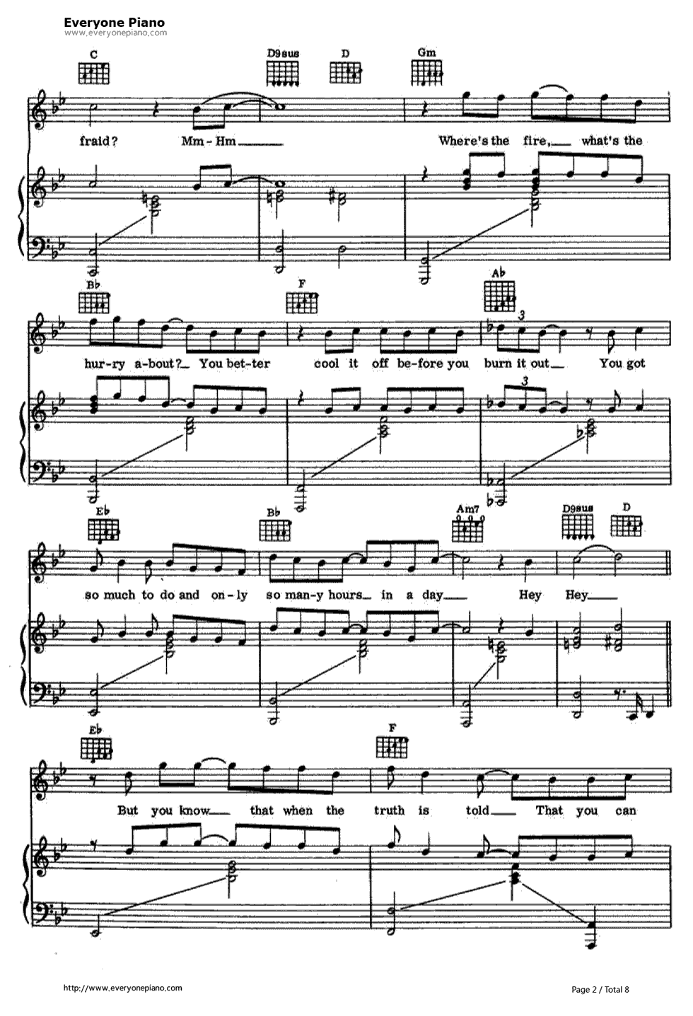 Vienna钢琴谱_Billy_Joel__　比利·乔尔
