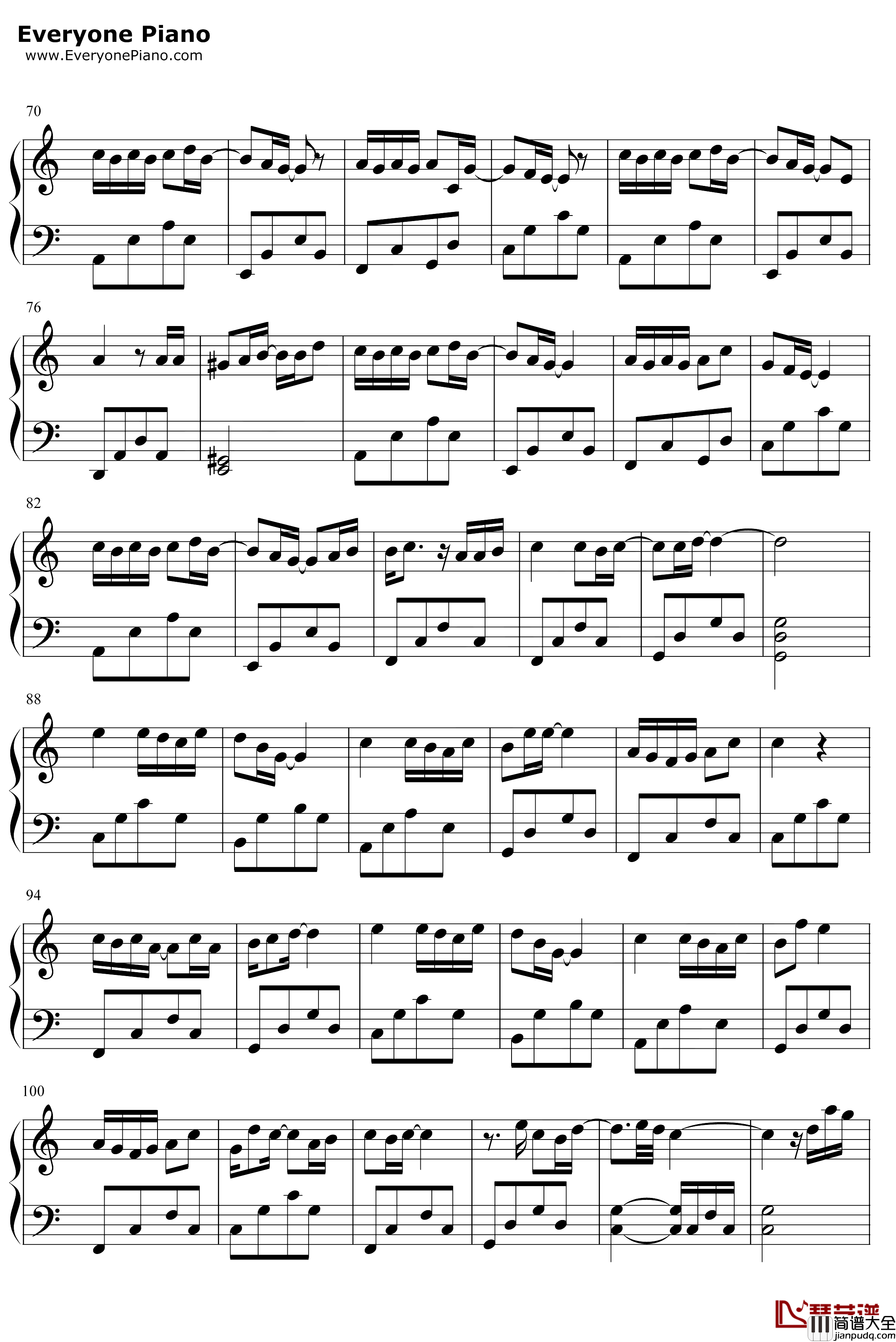 嘿你还好吗钢琴谱_钟汉良_我在未来等你主题曲