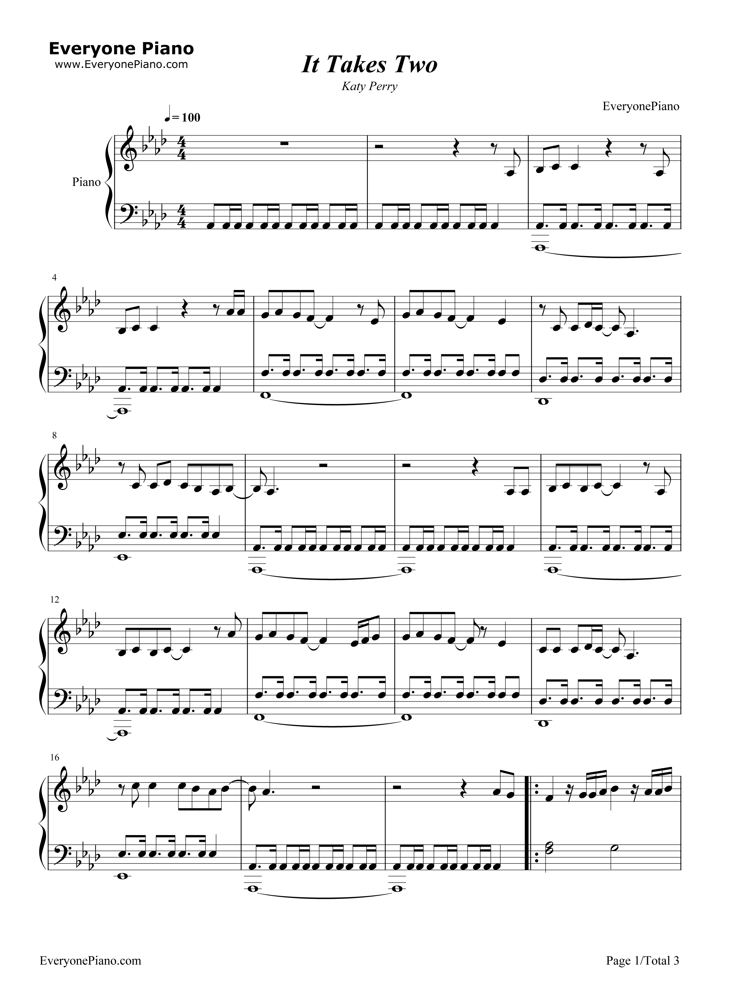 It_Takes_Two钢琴谱_Katy_Perry