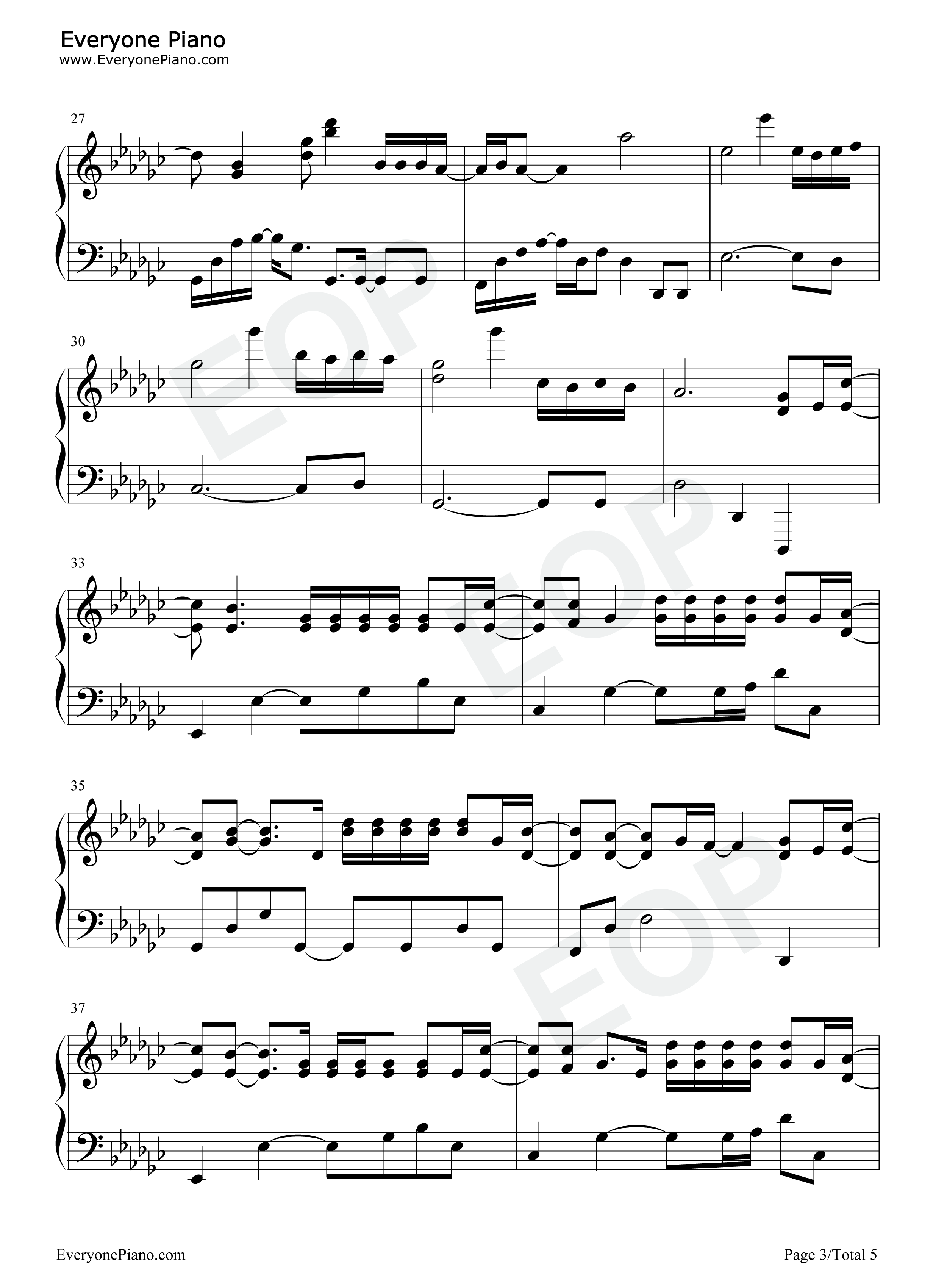 厚颜无耻钢琴谱_曲肖冰