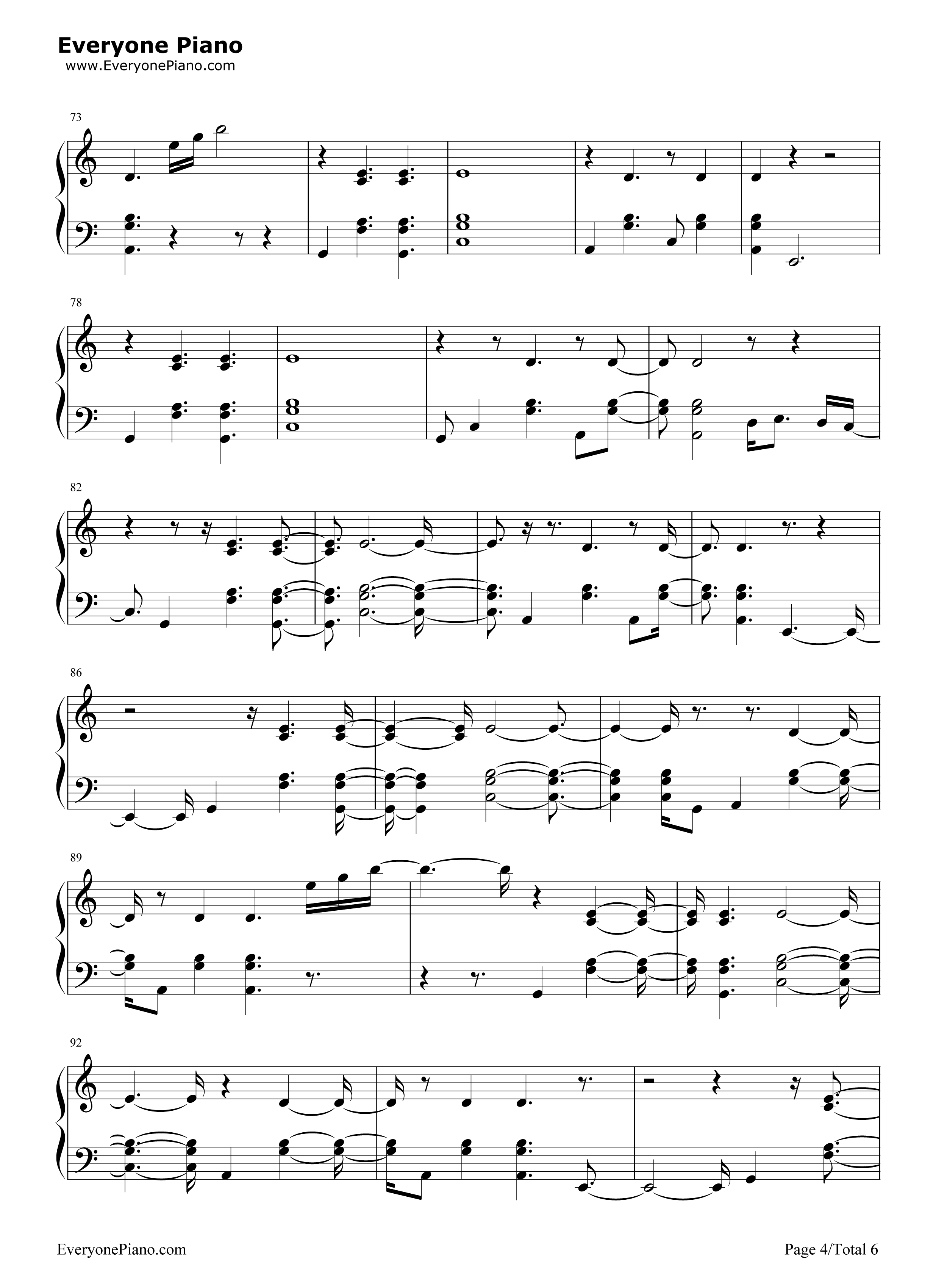 Prayers_Up钢琴谱_Calvin_Harris