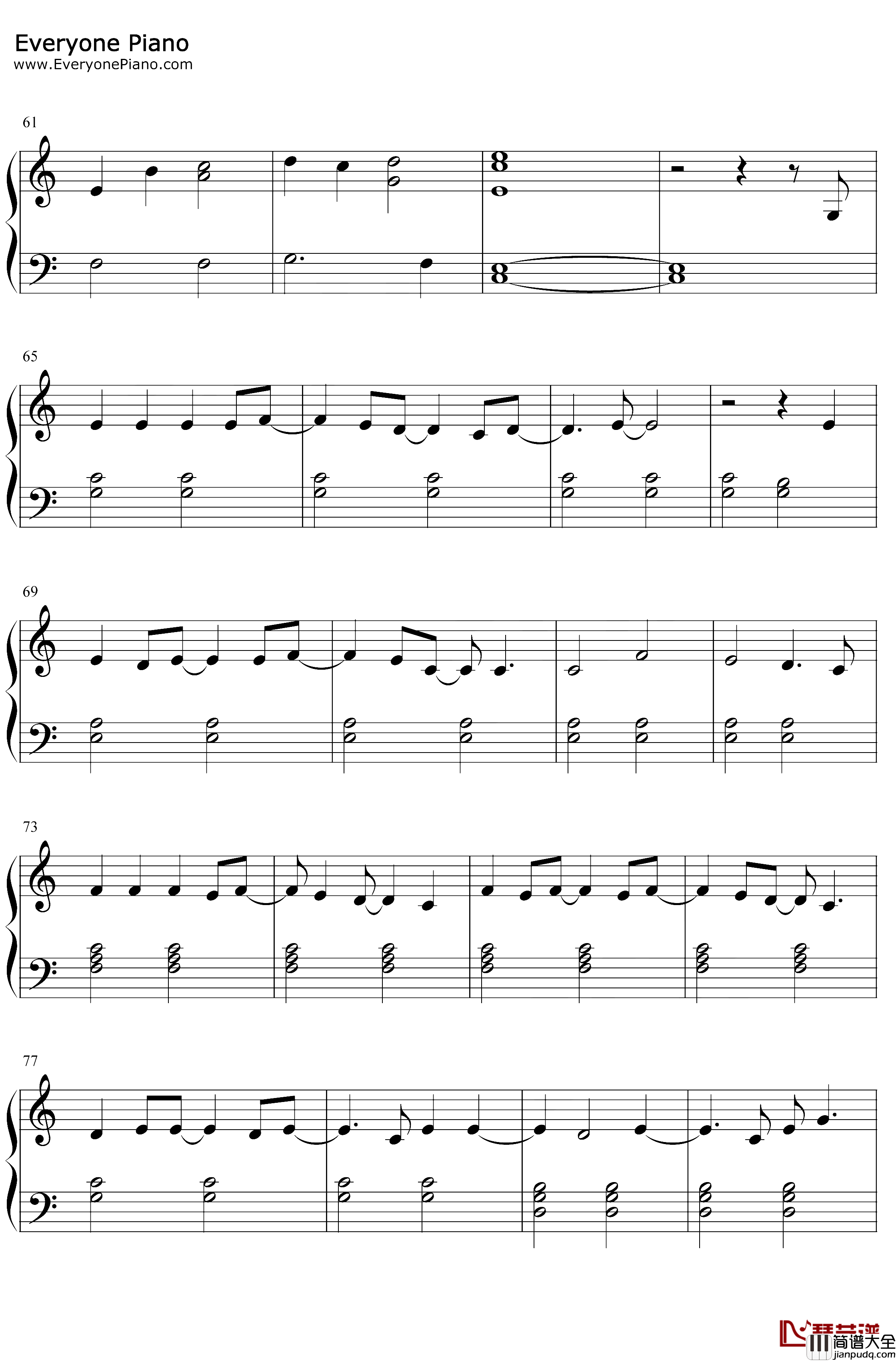 More_Hearts_Than_Mine钢琴谱_IngridAndress_IngridAndress