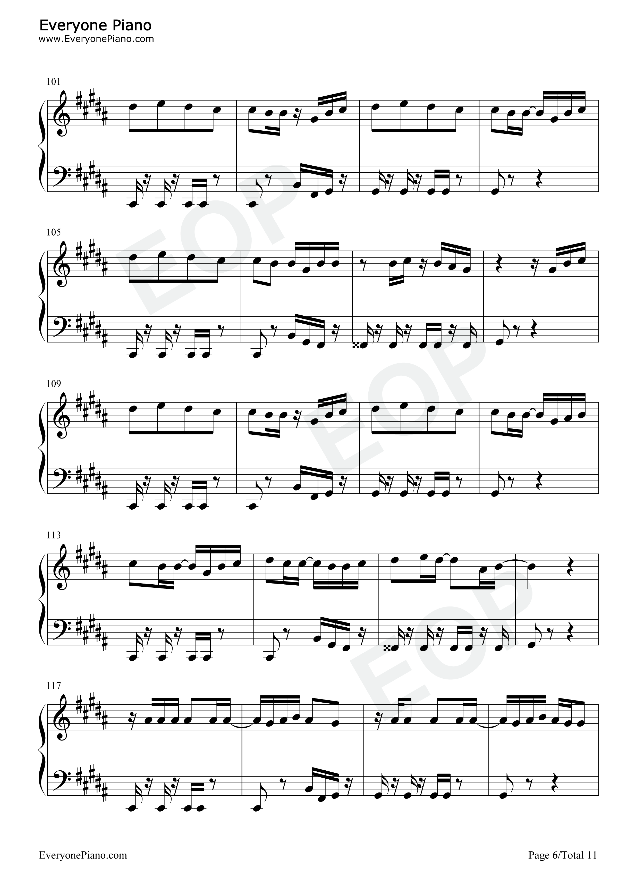 PLACEBO钢琴谱_米津玄師_野田洋次郎