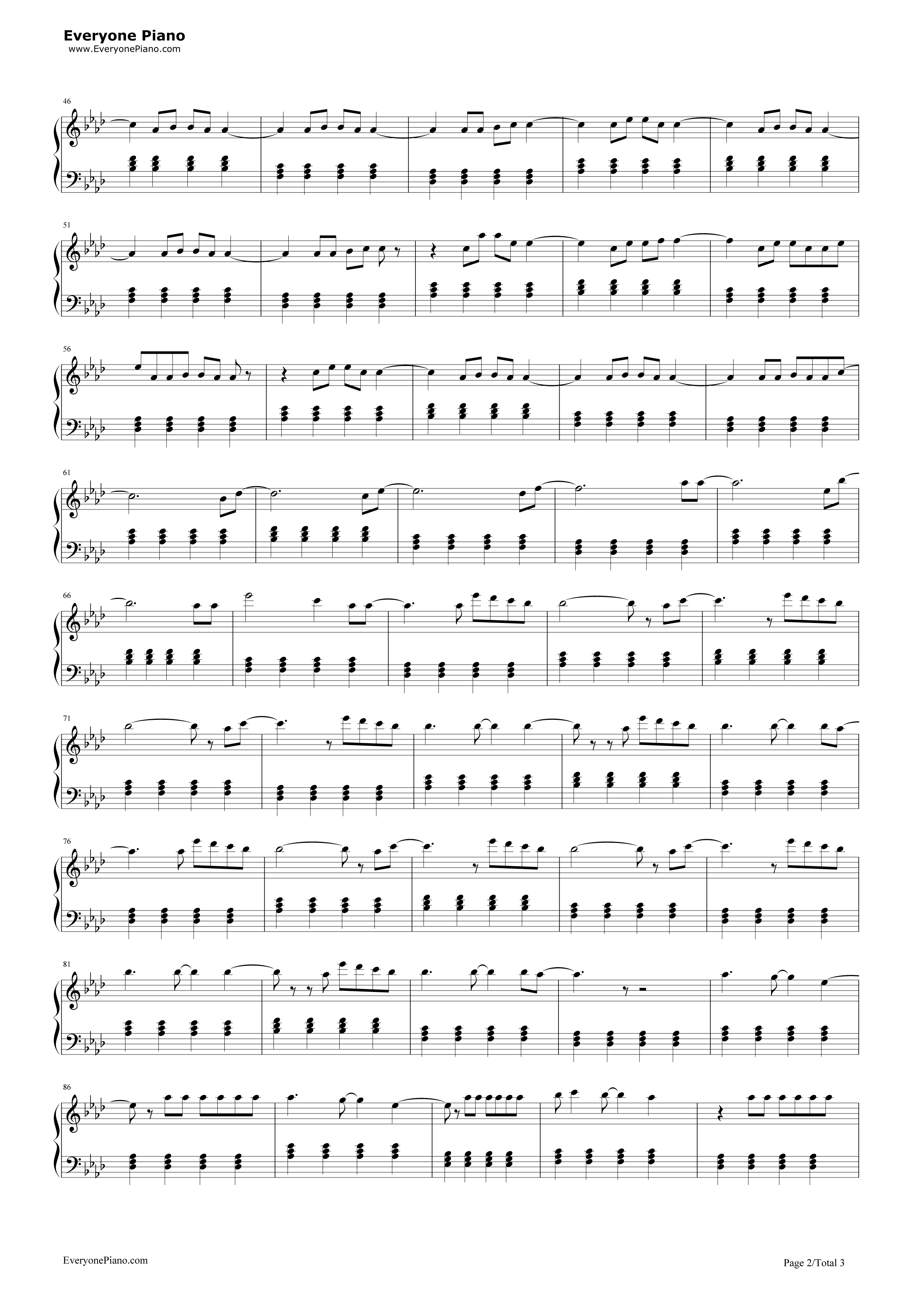 Firework钢琴谱_Katy_Perry