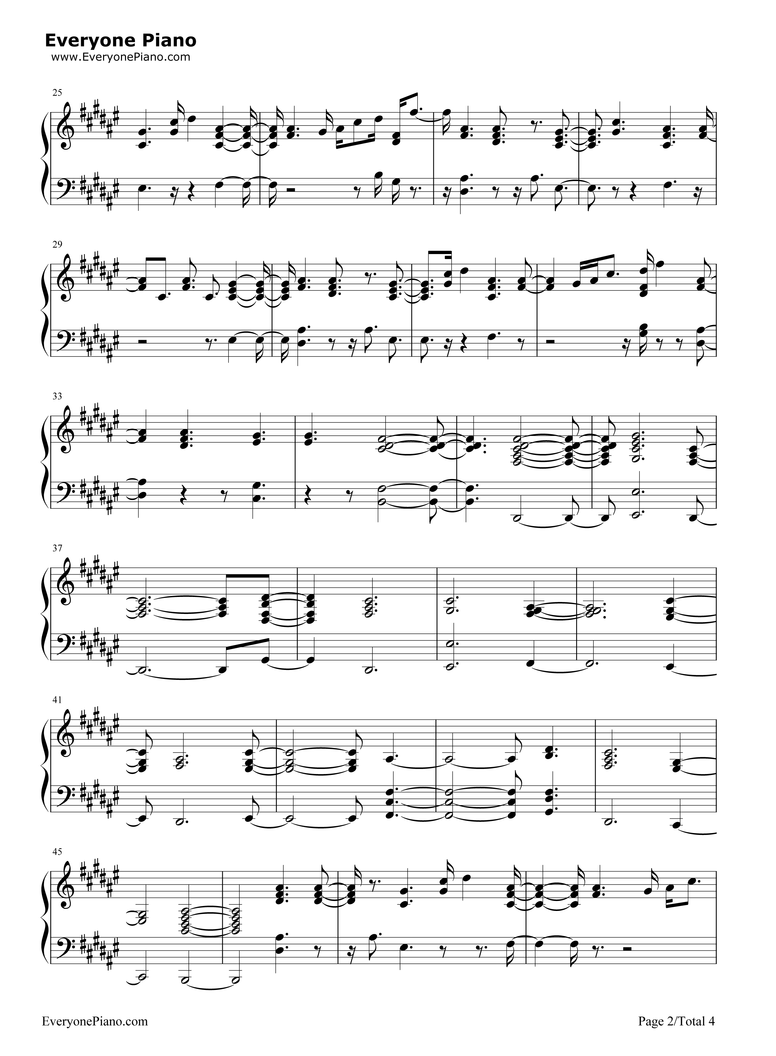 Burning钢琴谱_Sam_Smith