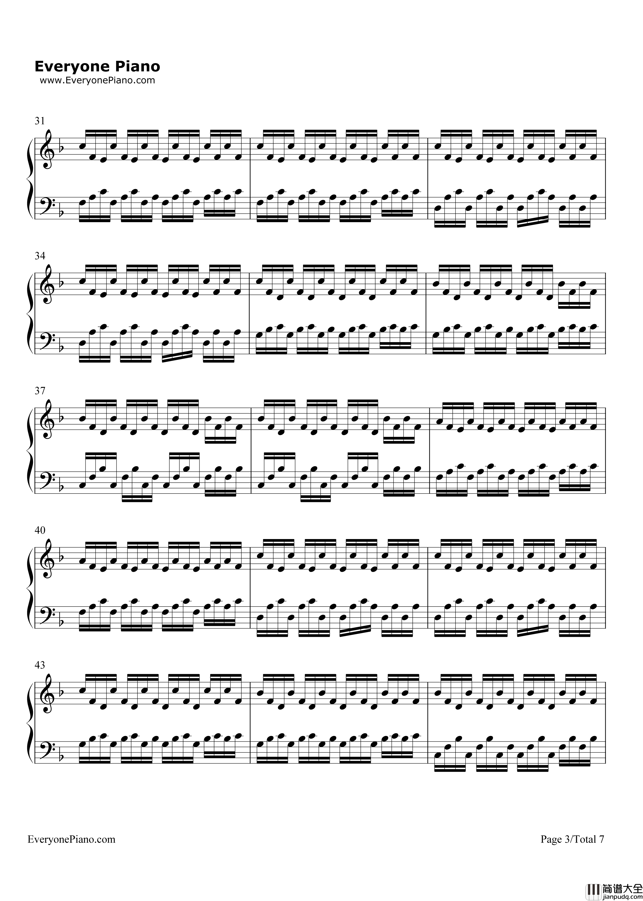 The_Sunbeams..._They_Scatter钢琴谱_Yiruma