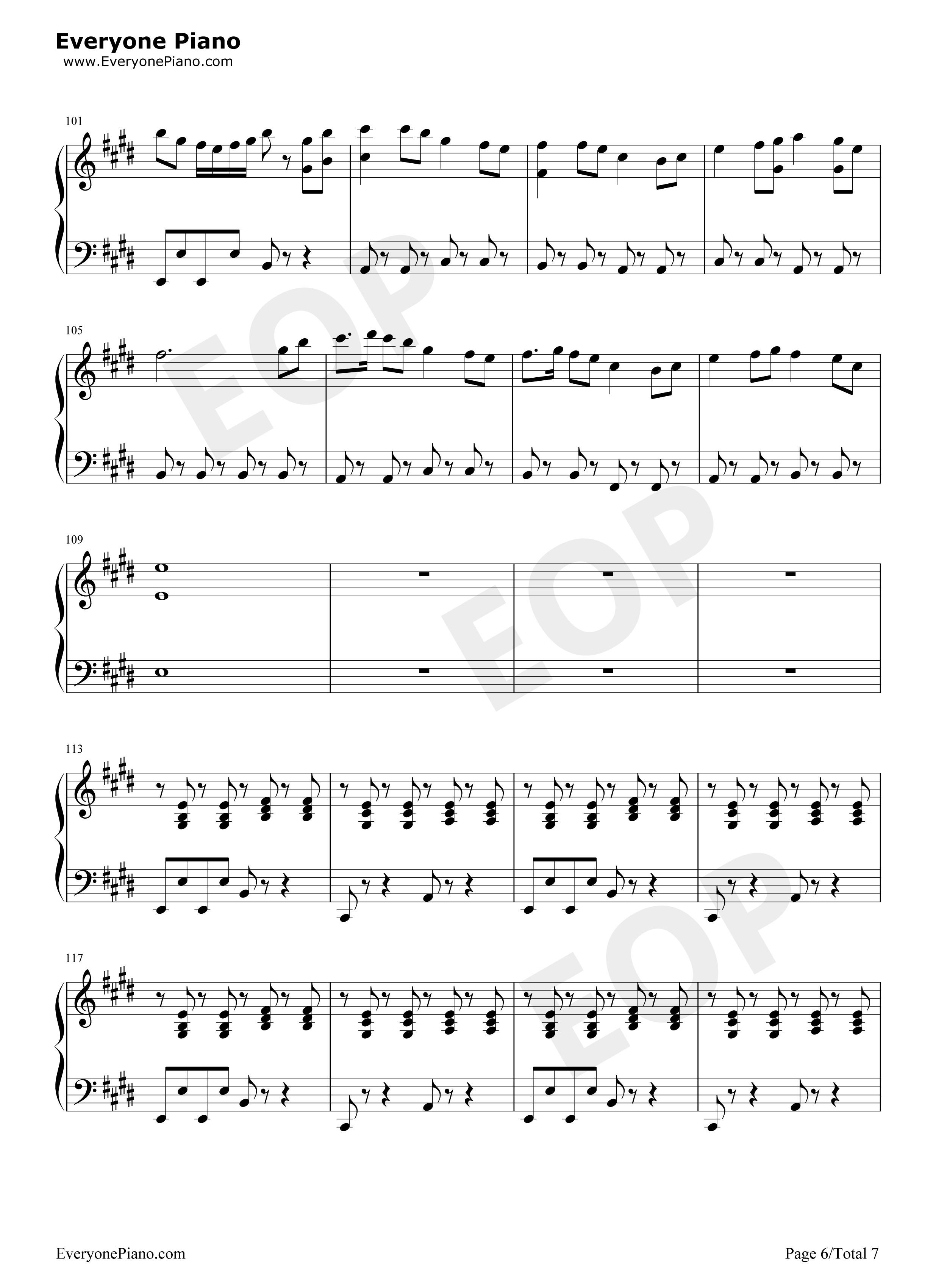 Monody钢琴谱_TheFatRat_Laura_Brehm