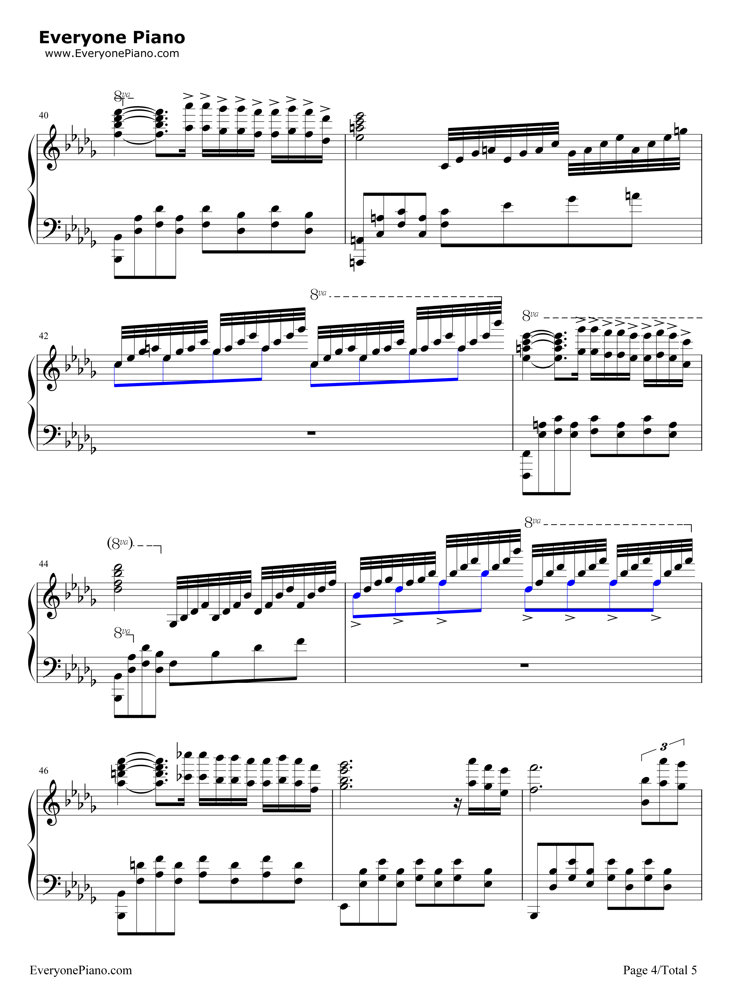 秋日私语钢琴谱_理查德·克莱德曼__Richard_Clayderman
