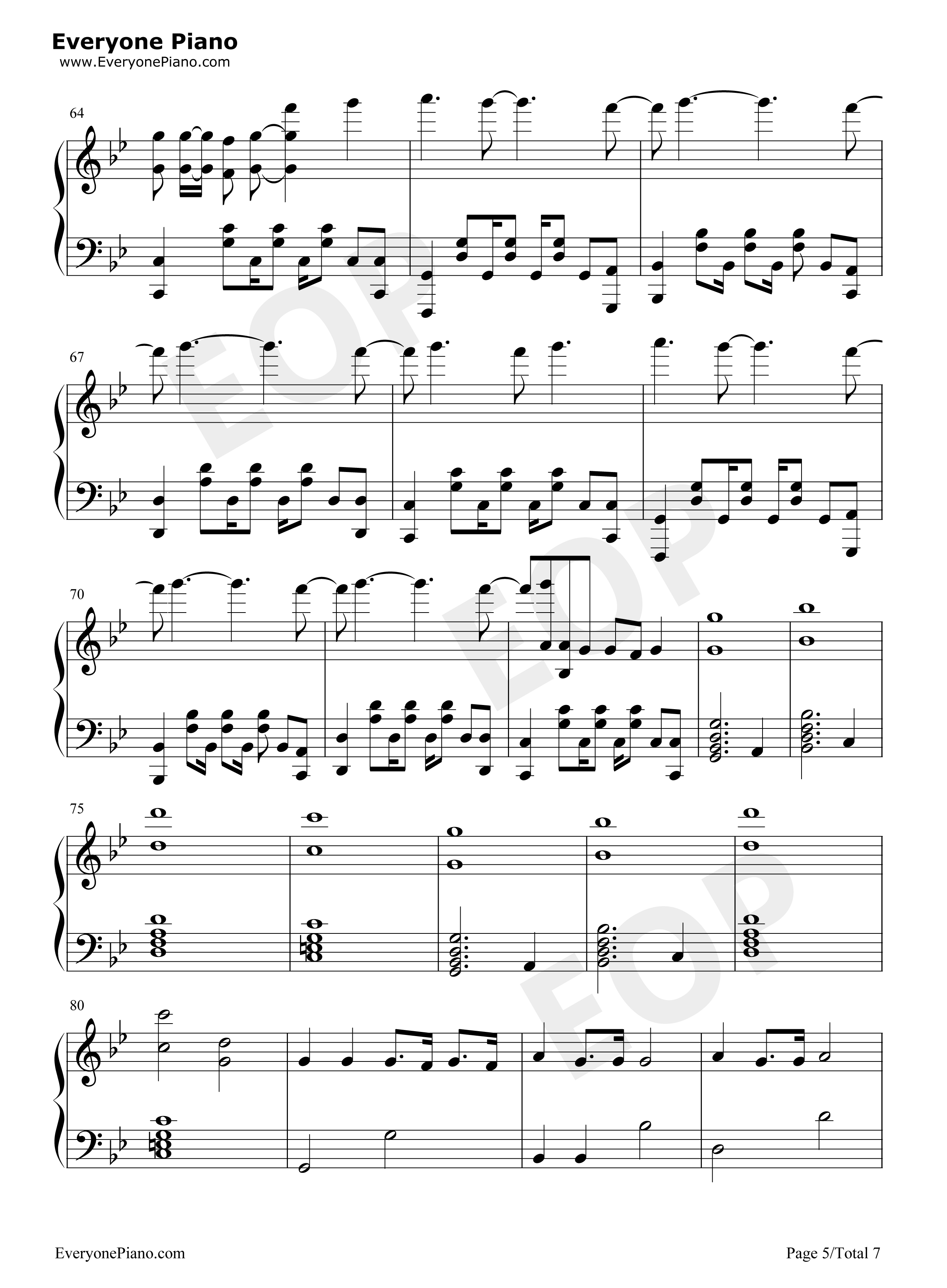 Love_Me_Again钢琴谱_John_Newman