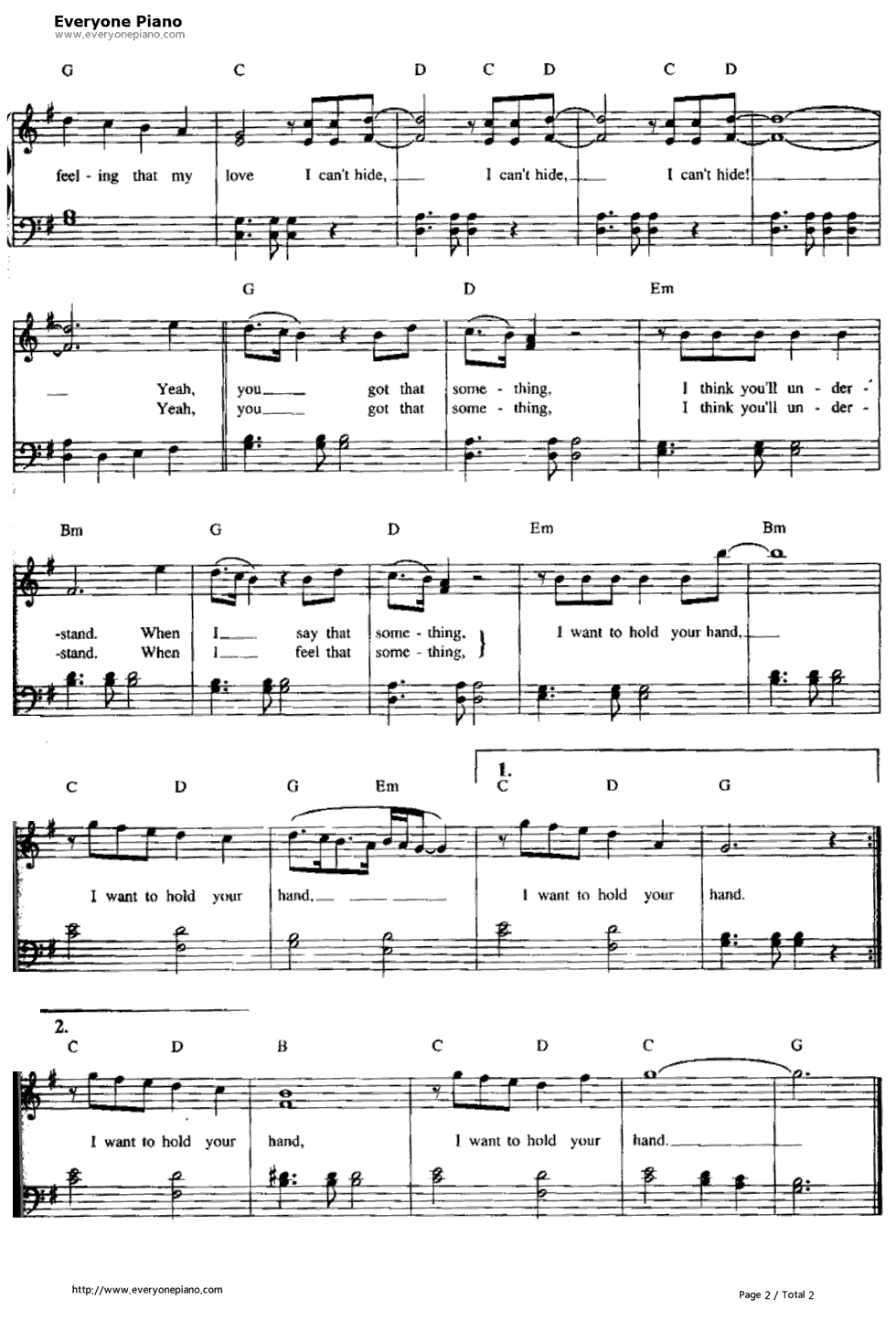 I_Want_to_Hold_Your_Hand钢琴谱_The_Beatles