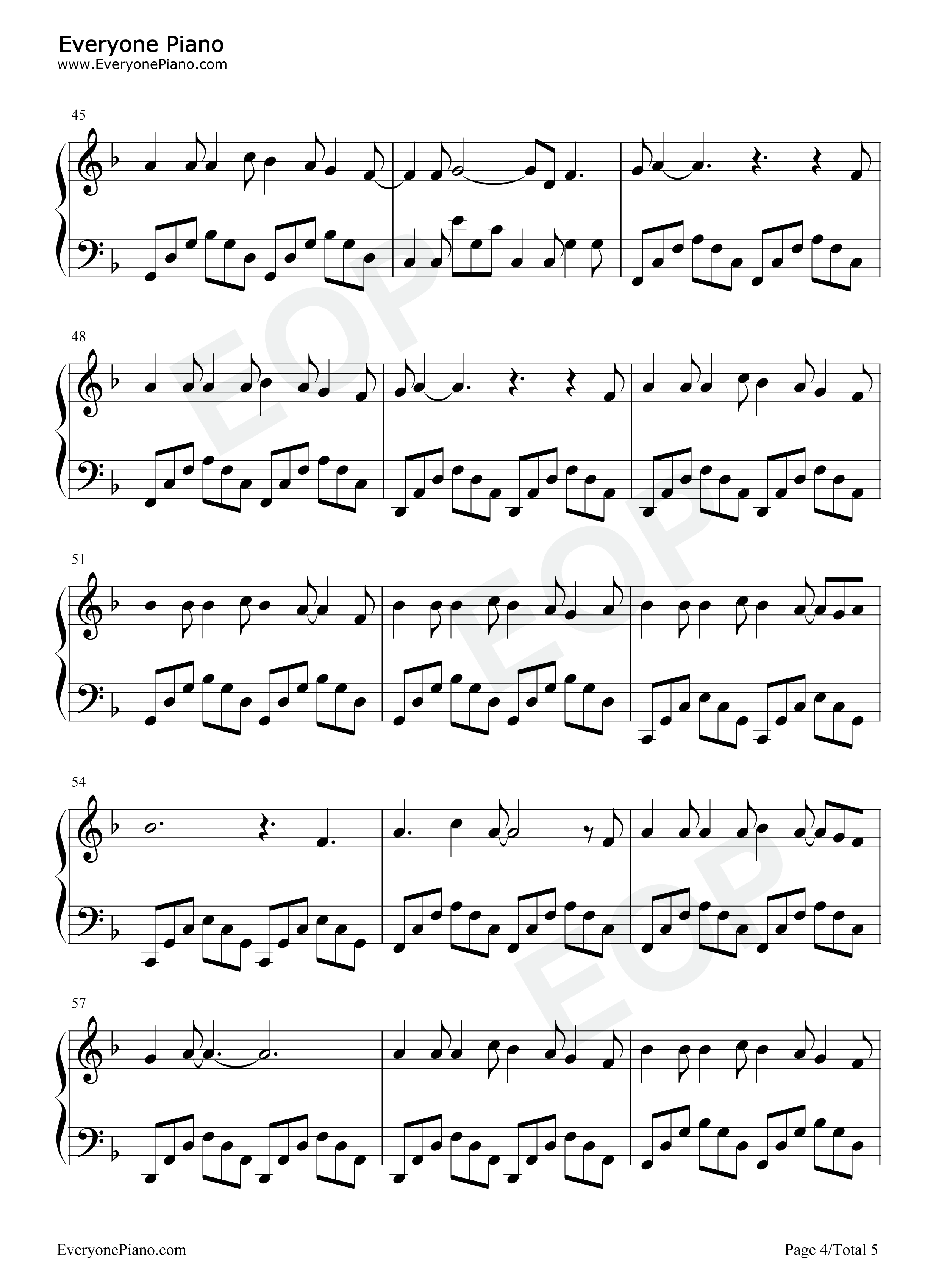Fingers_Crossed钢琴谱_Lauren_Spencer_Smith