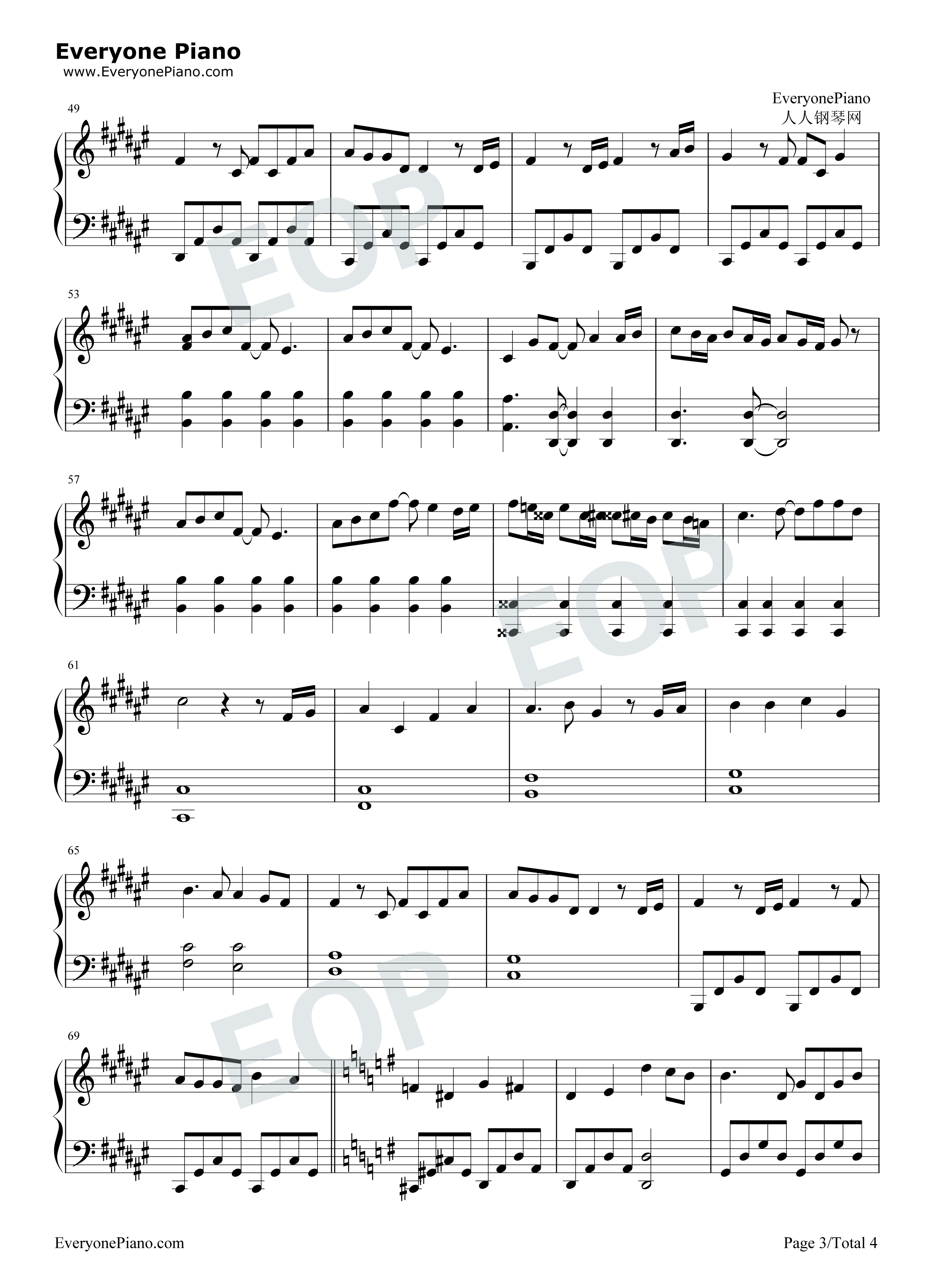 アイノカタチ钢琴谱_MISIA_HIDE