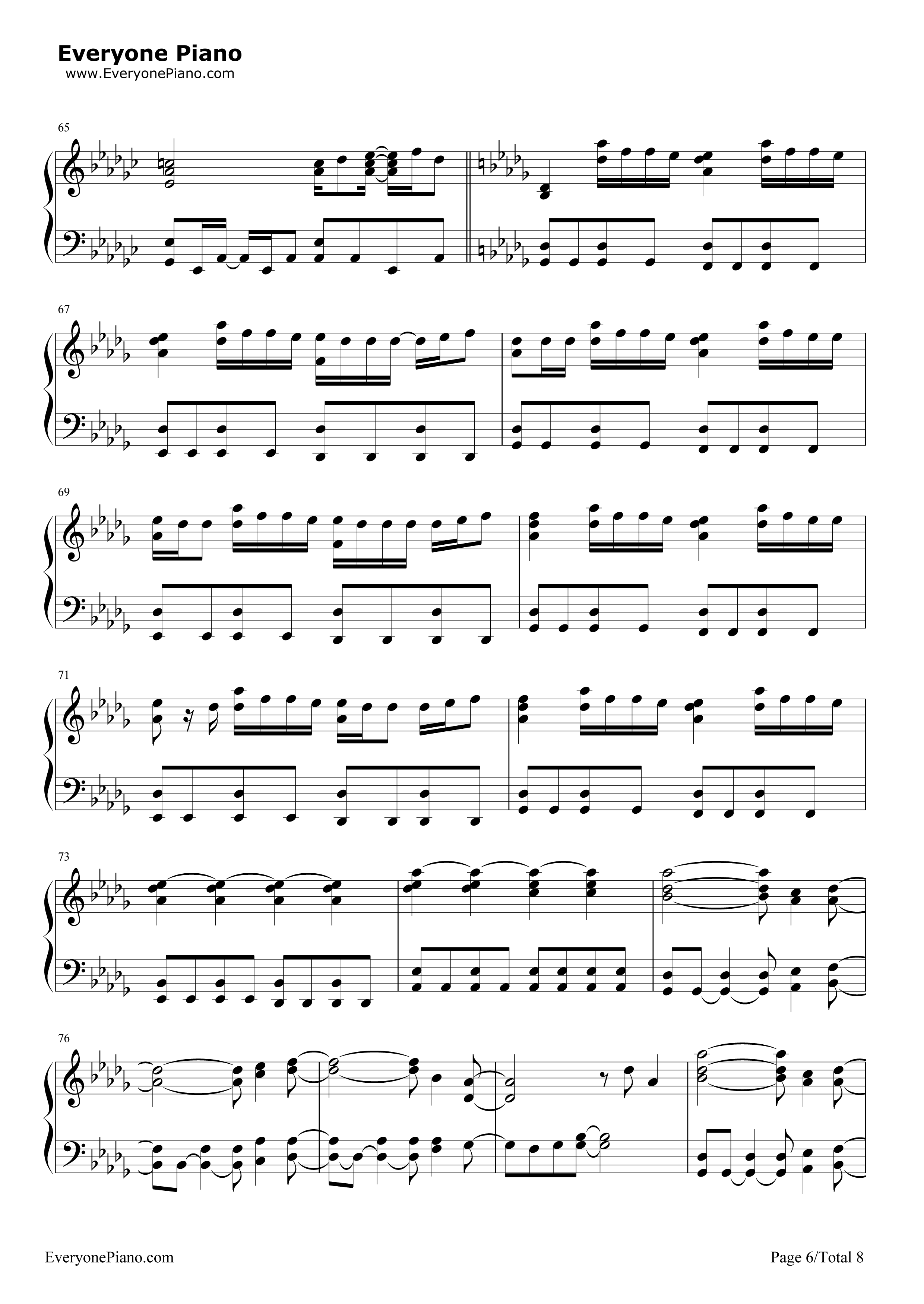 なんでもないや钢琴谱_RADWIMPS