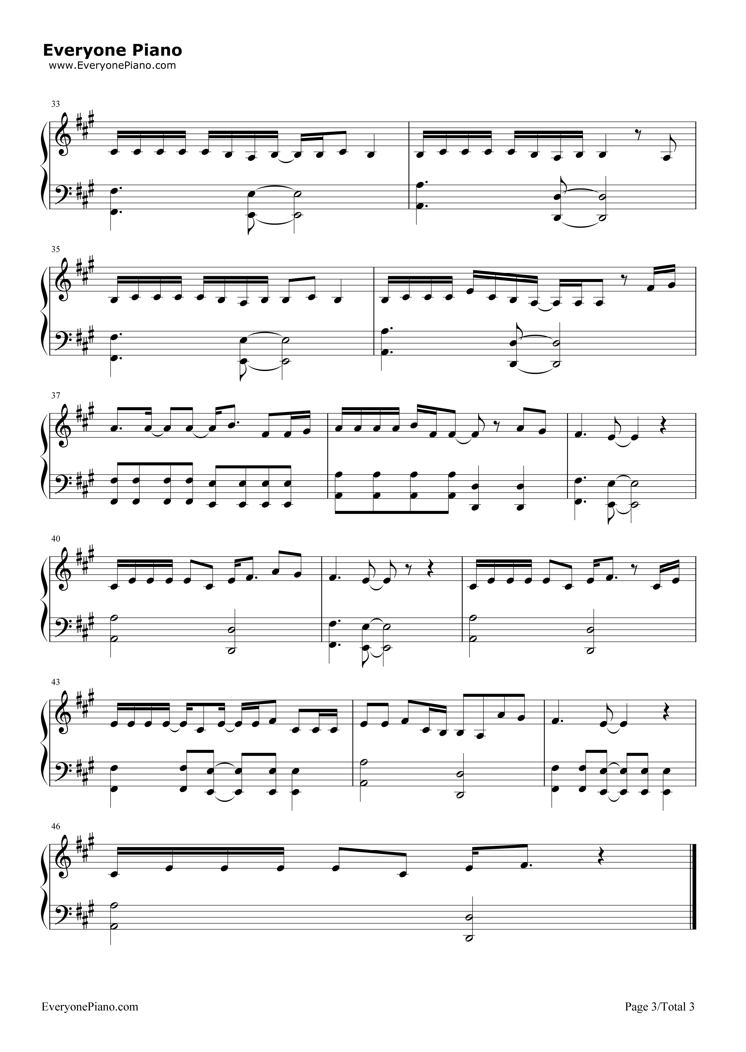 Heavy钢琴谱_Linkin_Park_Kiiara