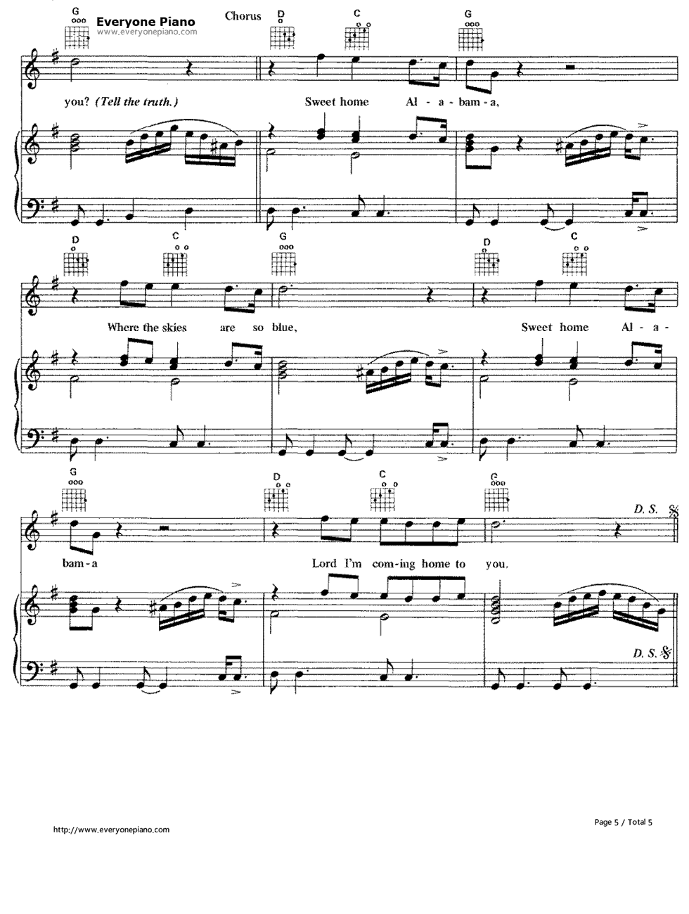Sweet_Home_Alabama钢琴谱_Lynyrd_Skynyrd