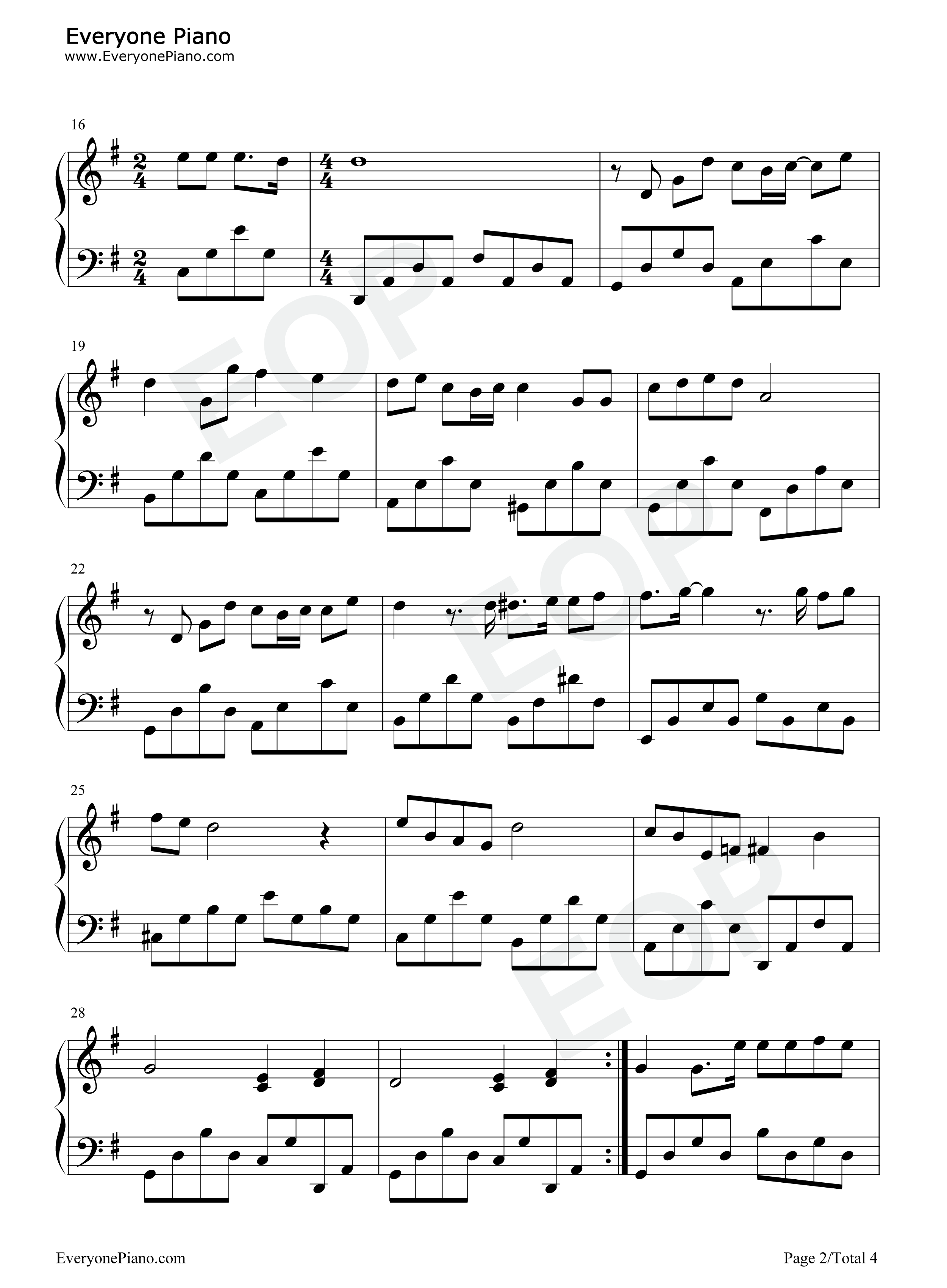 I_Believe钢琴谱_孙楠