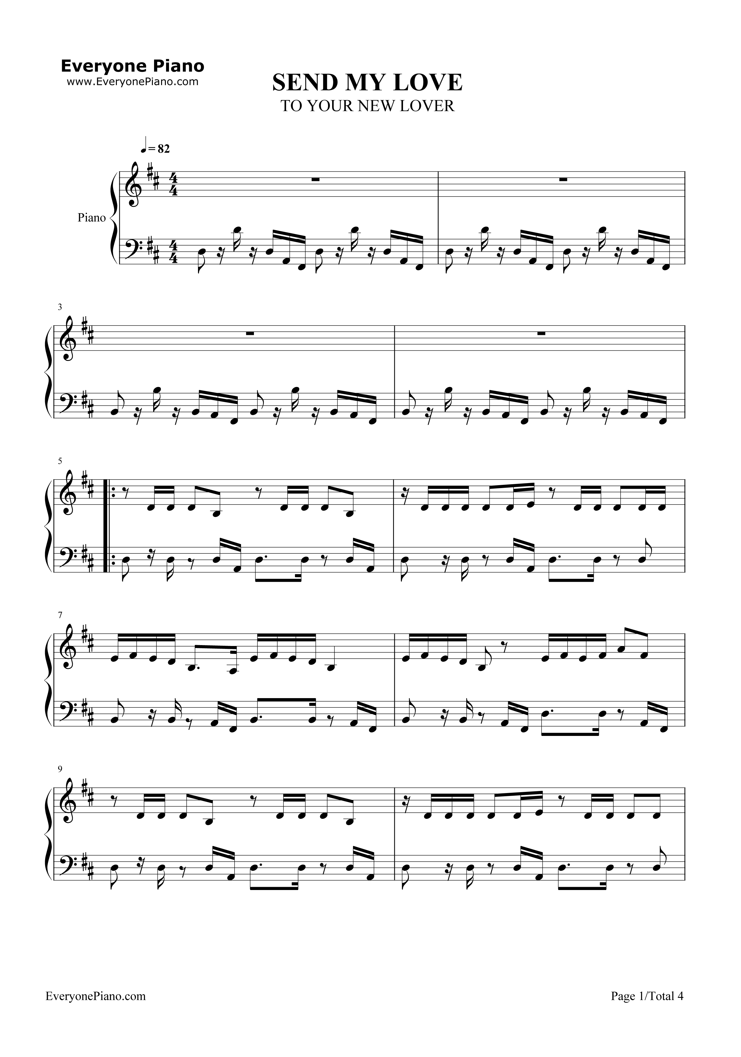 Send_My_Love_(To_Your_New_Lover)钢琴谱_Adele