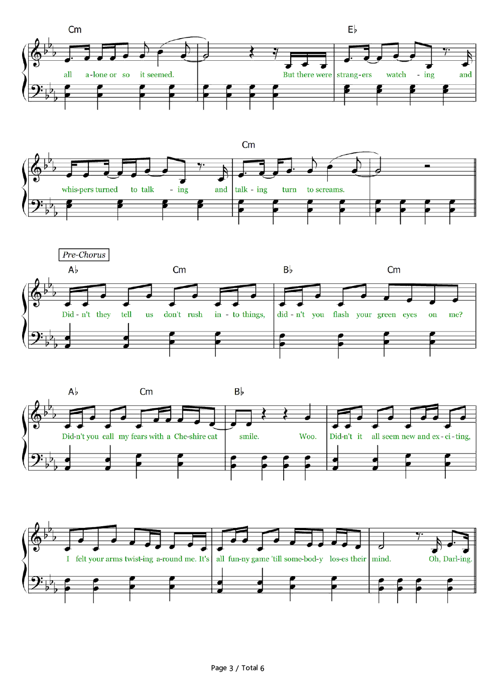 Wonderland钢琴谱_Taylor_Swift