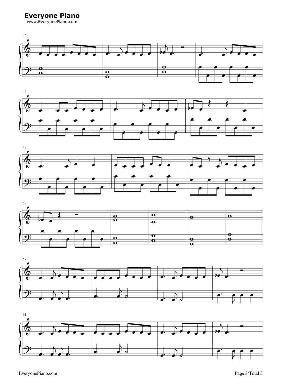 Prayer_in_C钢琴谱_Lilly_Wood_and_the_Prick