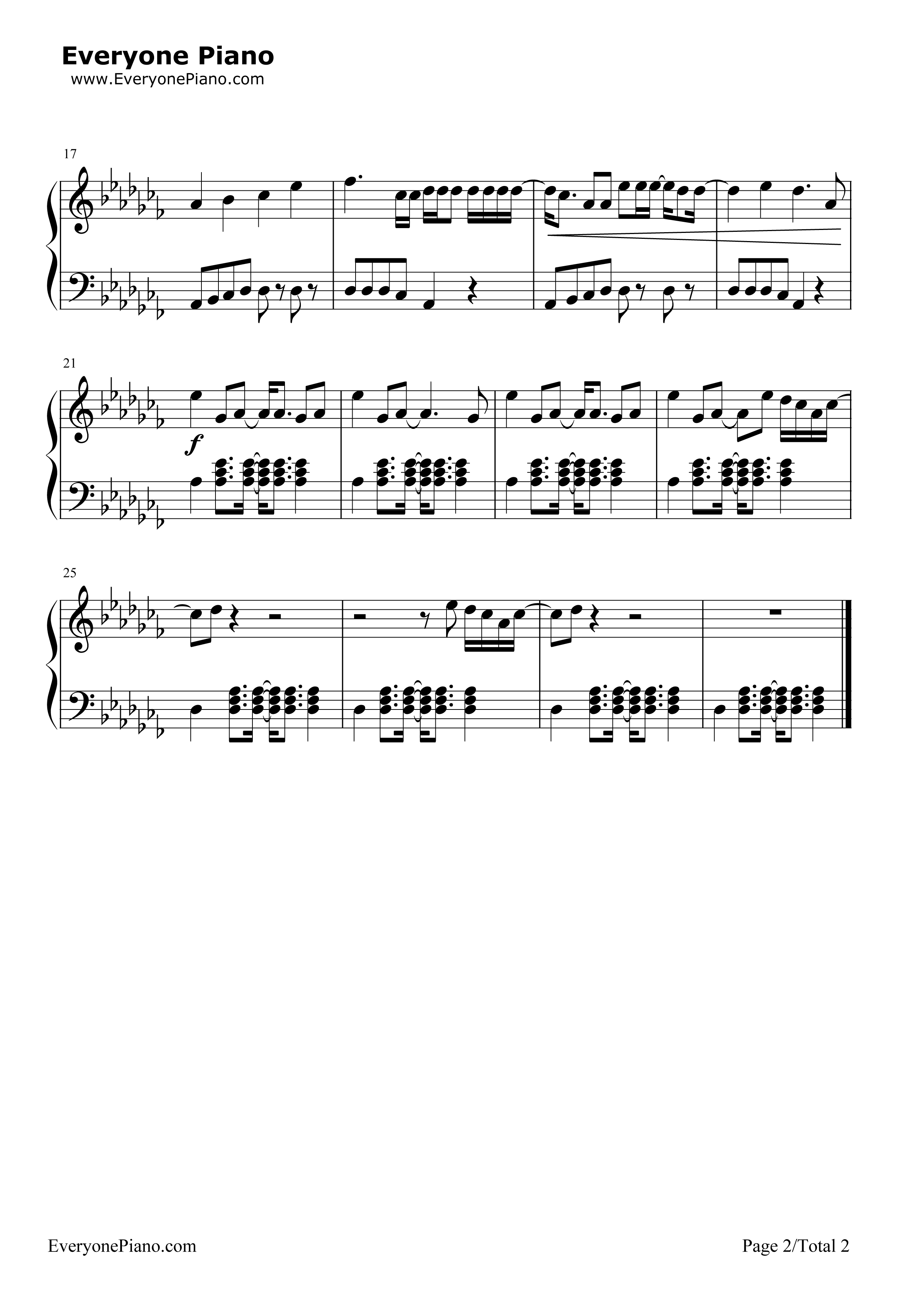 Sing钢琴谱_Ed_Sheeran