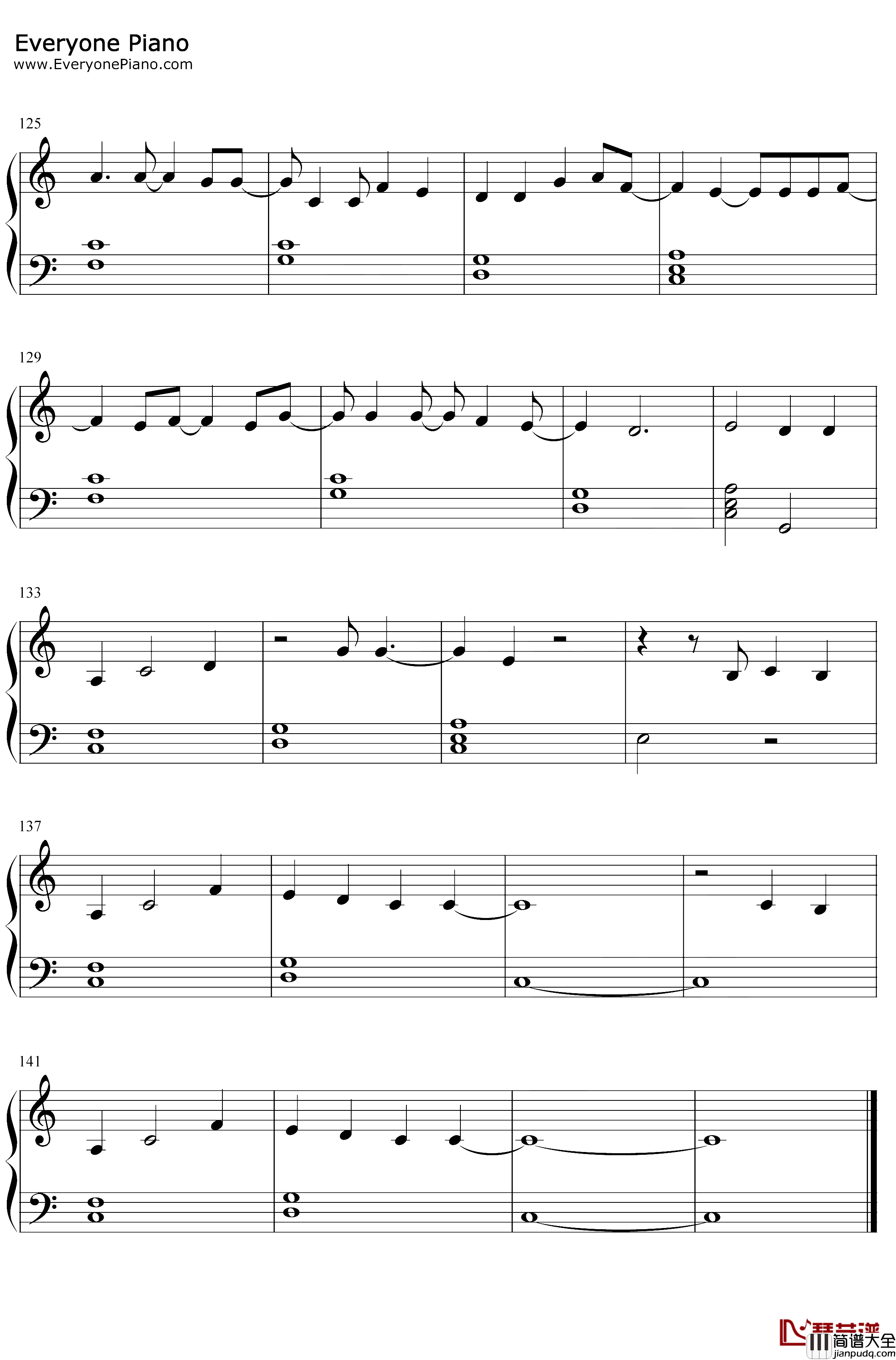More_Hearts_Than_Mine钢琴谱_IngridAndress_IngridAndress