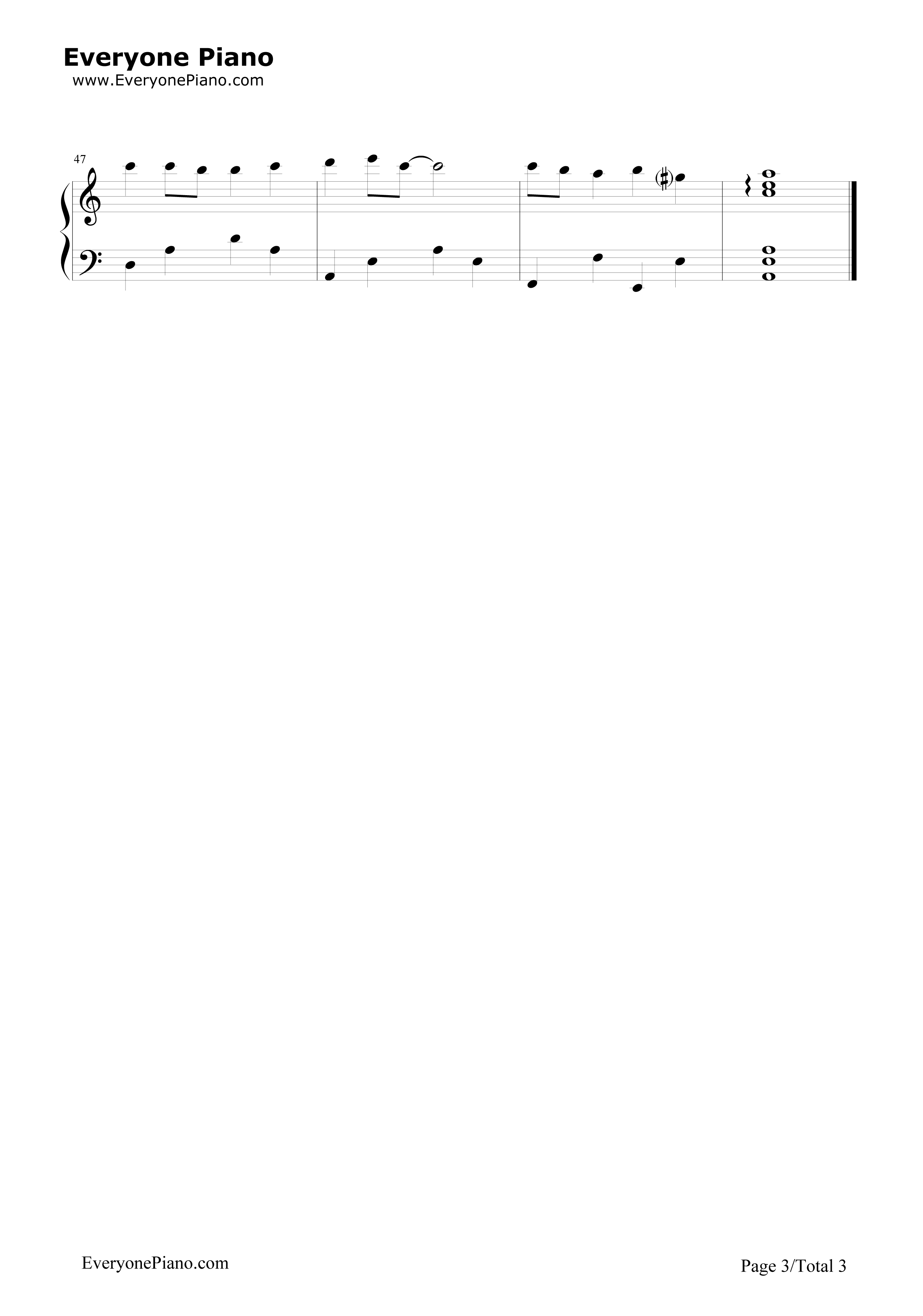 天空之城完美简单版钢琴谱_久石让__Joe_Hisaishi_宫崎骏