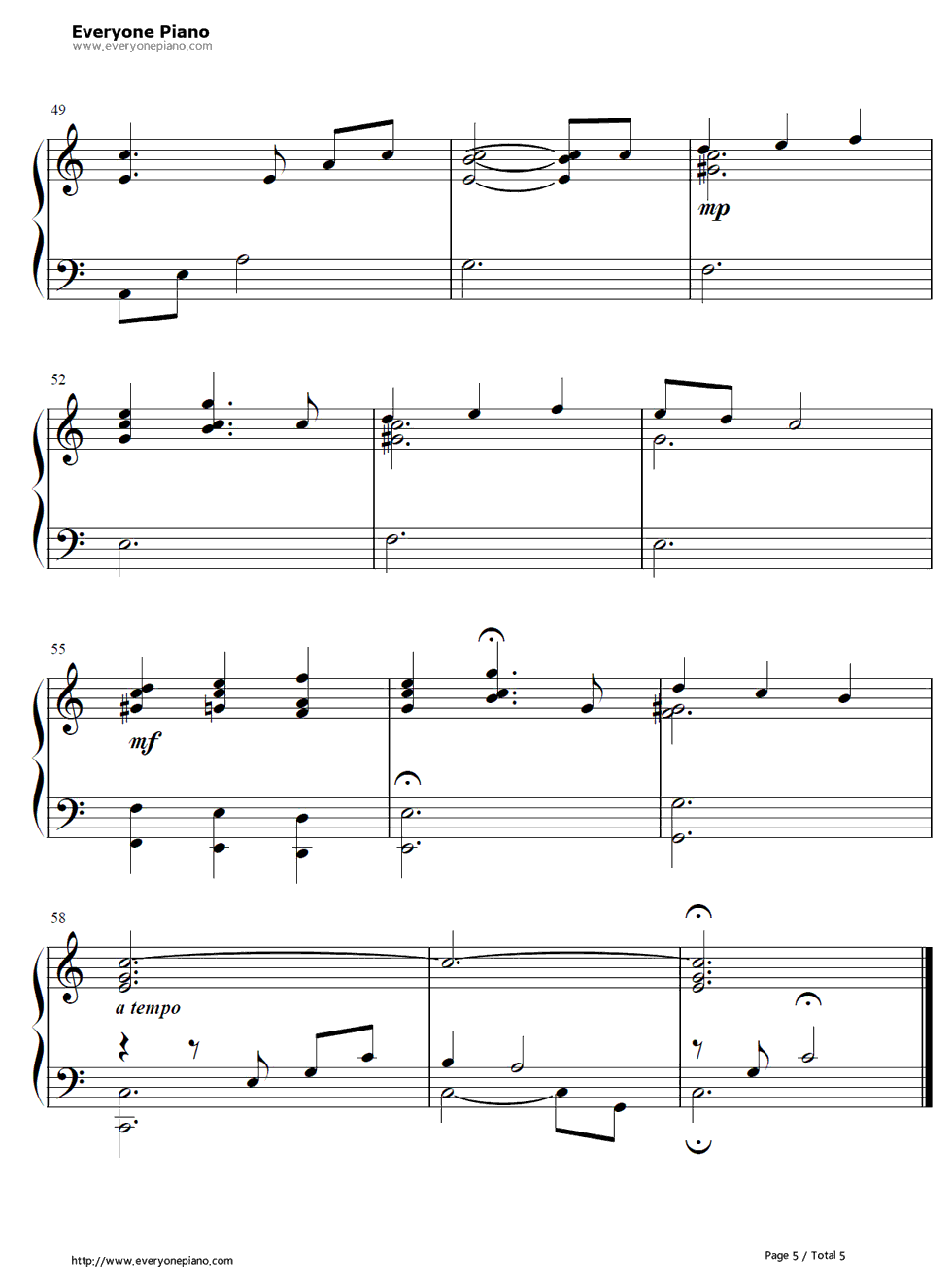 God_Help_The_Outcasts钢琴谱_Alan_Menken