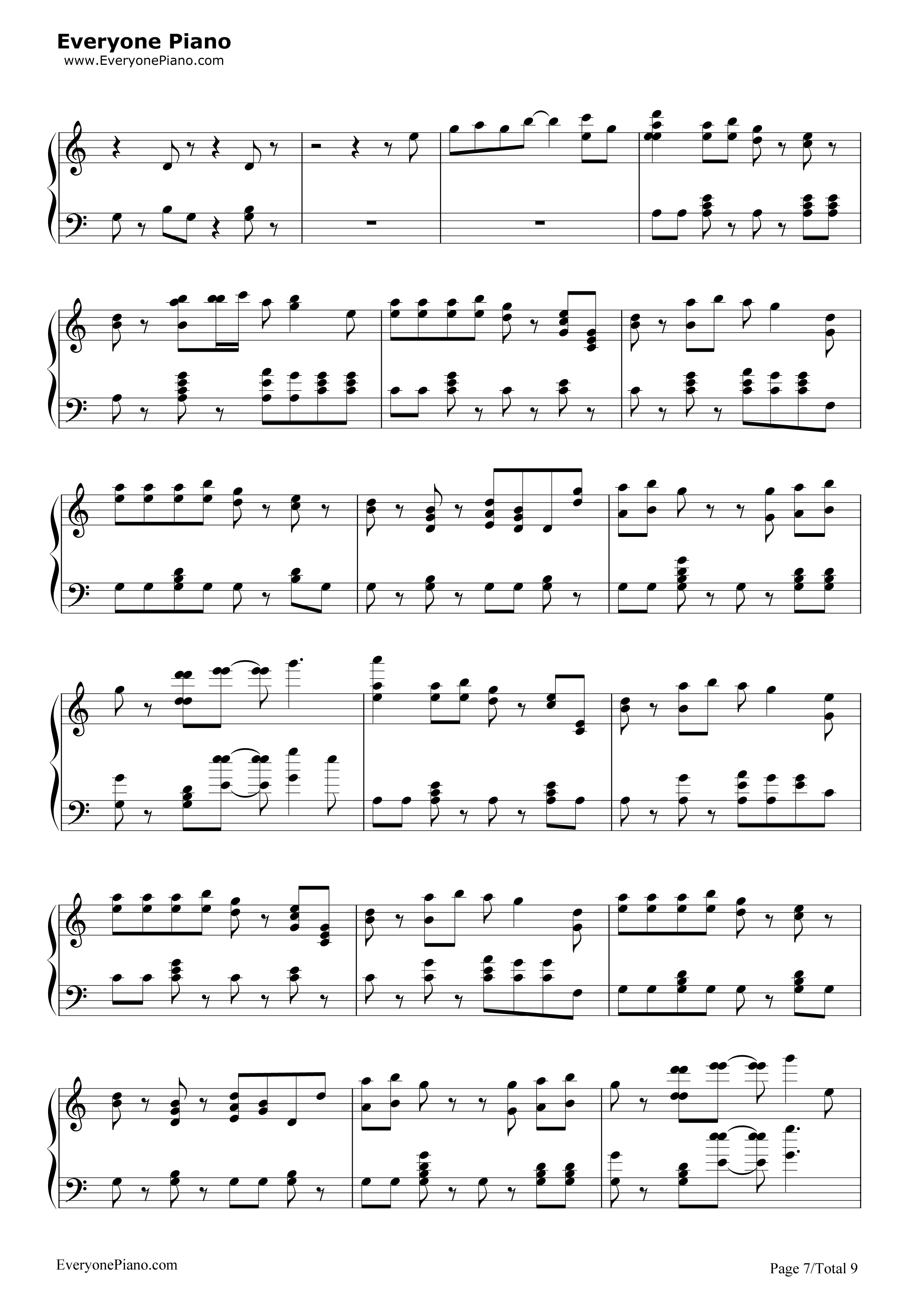 Shake_It_Off钢琴谱_Taylor_Swift