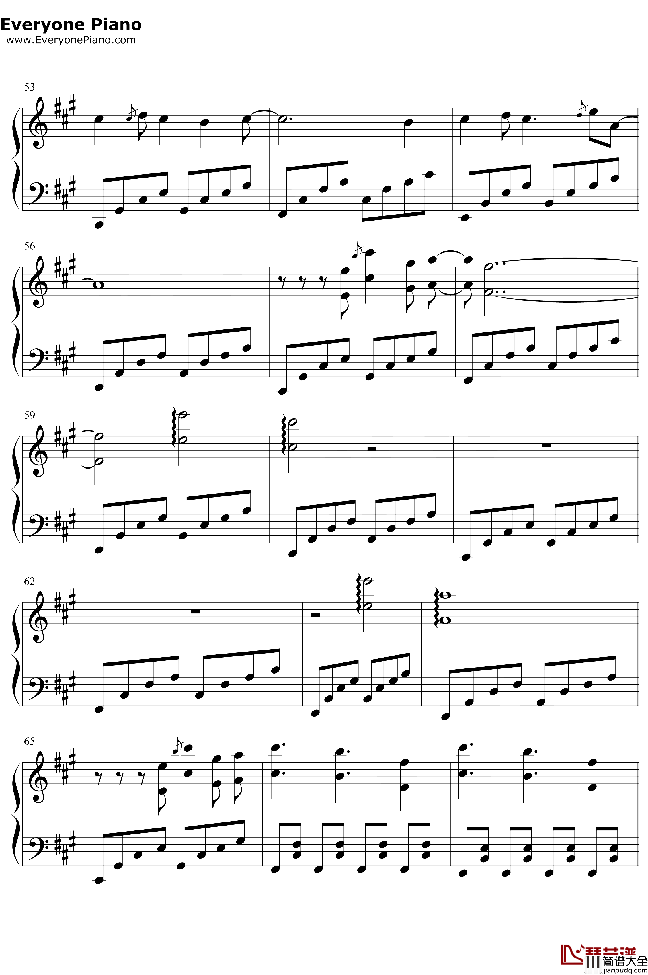 Schwarzer_Regen钢琴谱_初音未来_黑暗森林_我的三体第二季主题曲