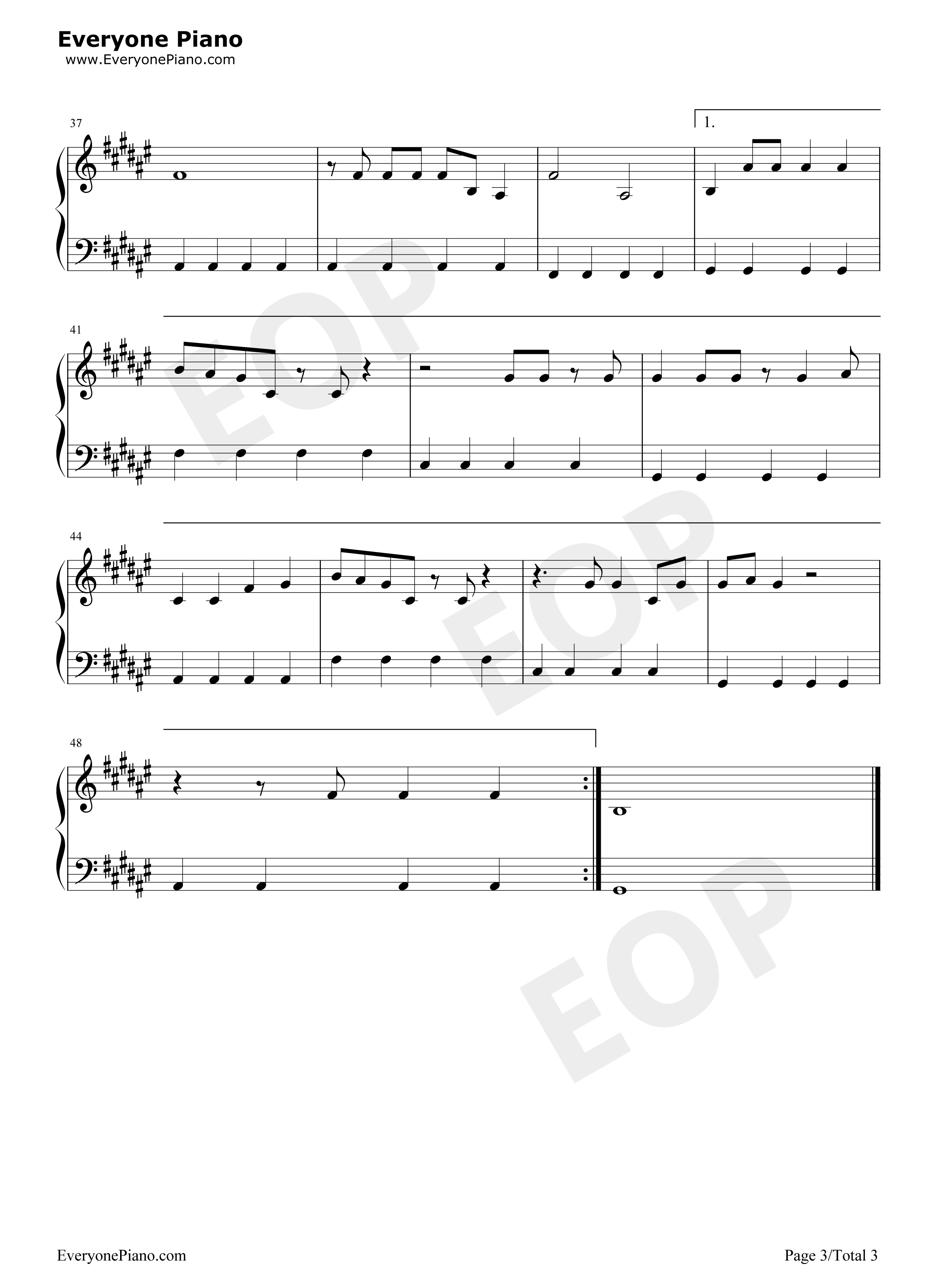 Never_Coming_Back钢琴谱_Amy_Shark