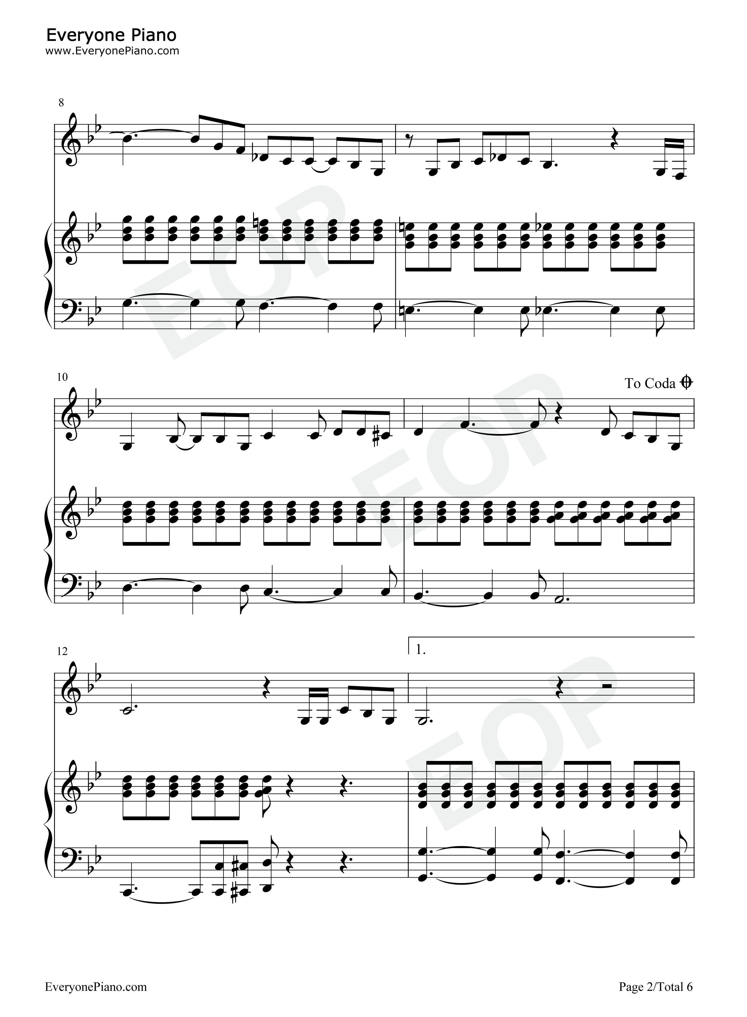Feeling_Good钢琴谱_Michael_Bublé