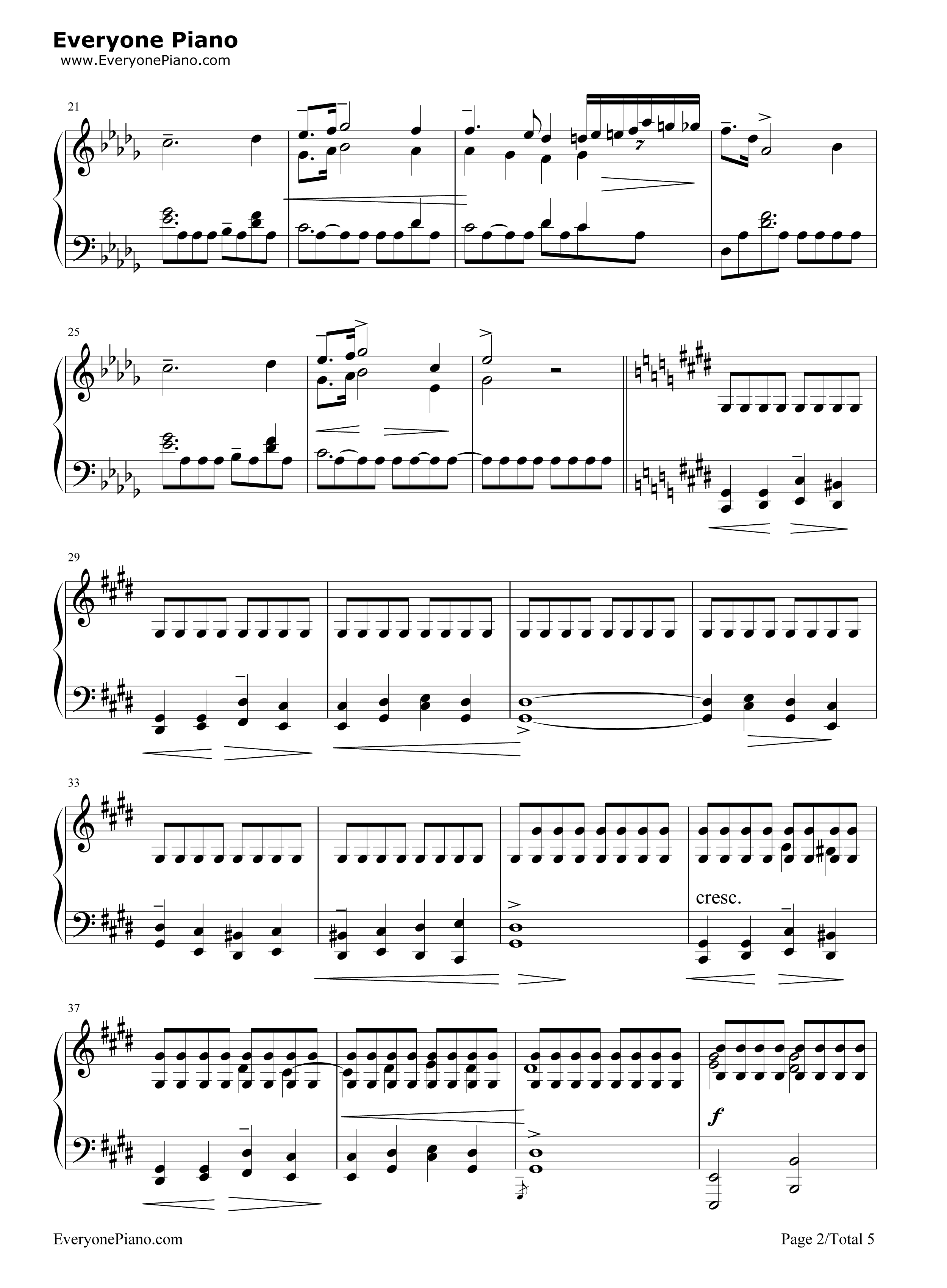 雨滴前奏曲钢琴谱_肖邦