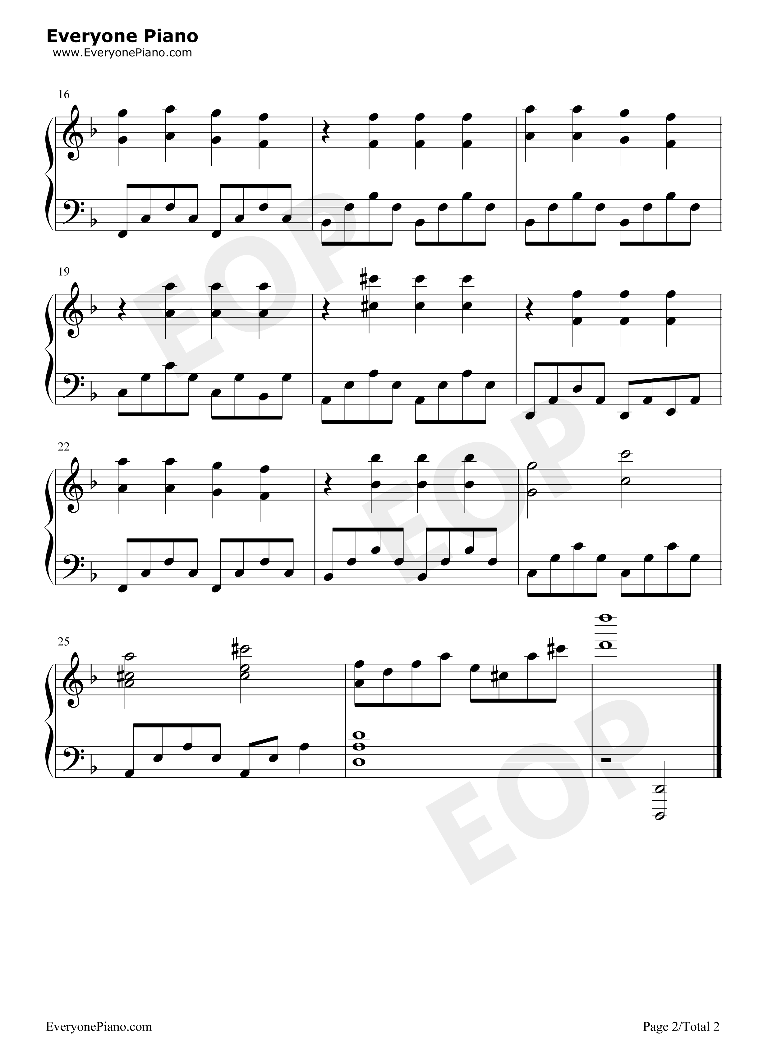 怪诞小镇主题曲钢琴谱_Brad_Breeck