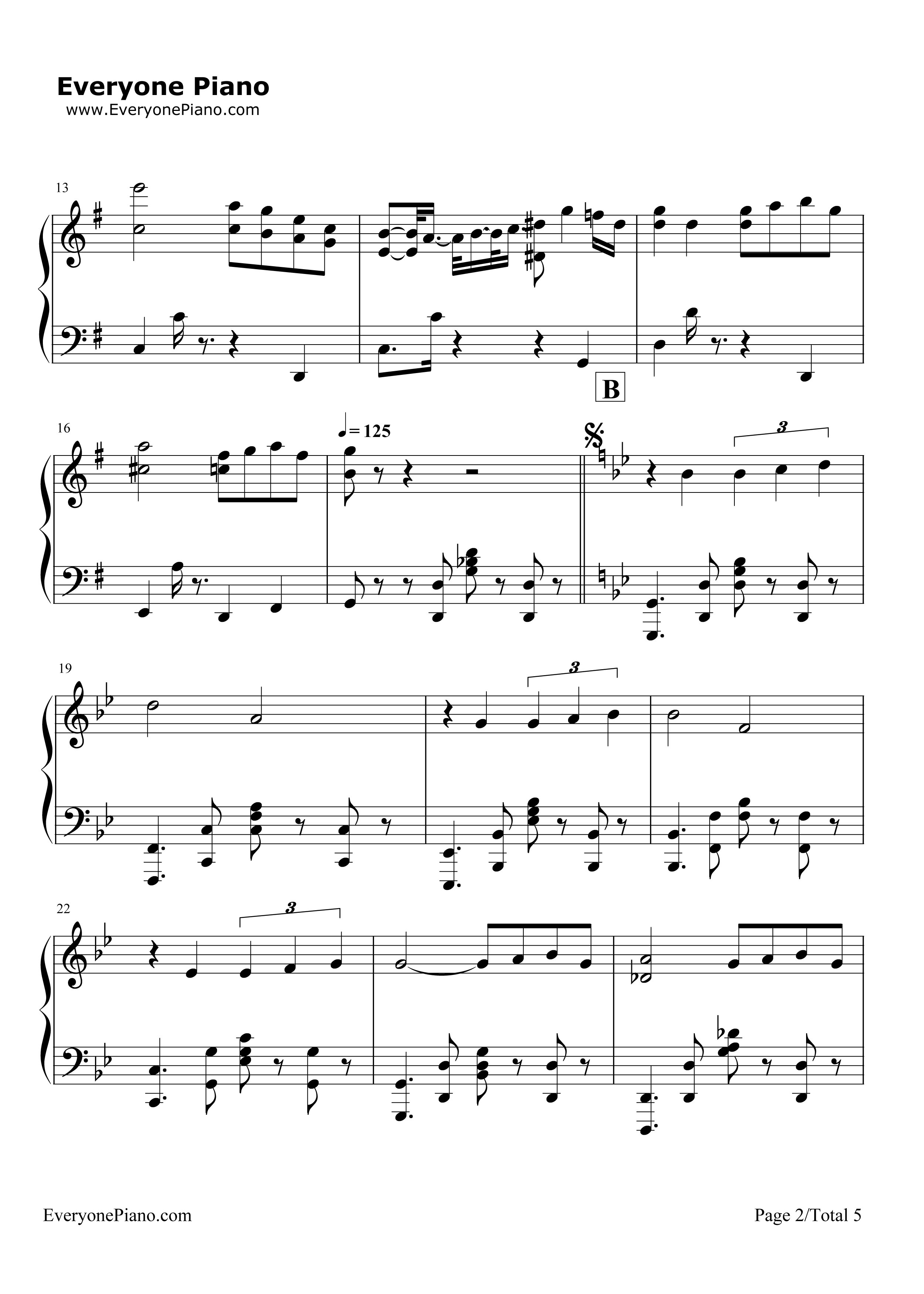 Por_una_Cabeza钢琴谱_Carlos_Gardel