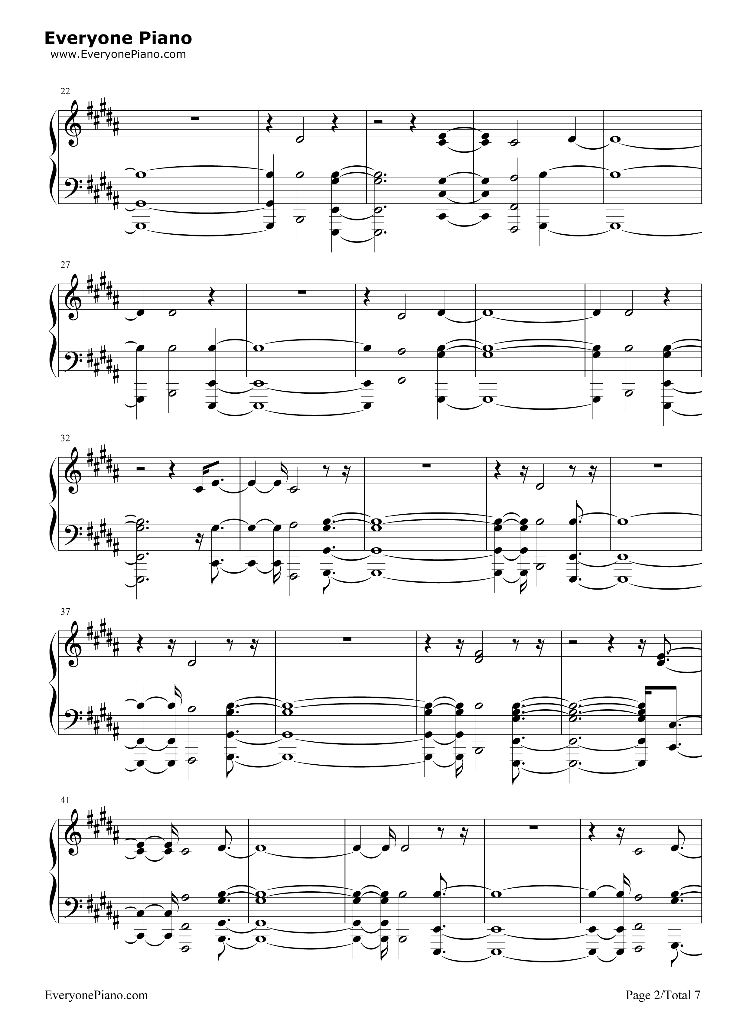 River钢琴谱_Eminem_Ed_Sheeran