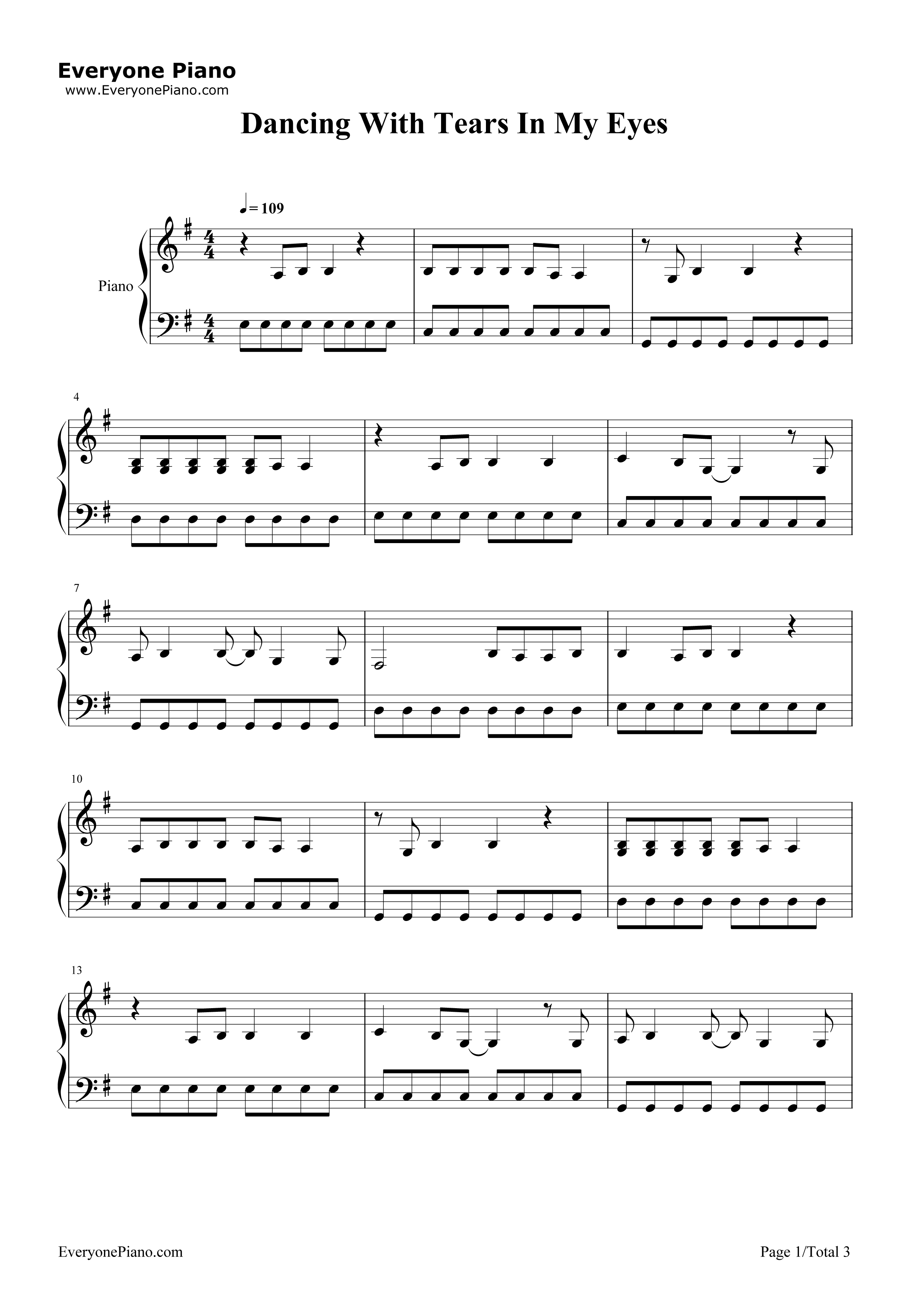 Dancing_With_Tears_In_My_Eyes钢琴谱_Kesha