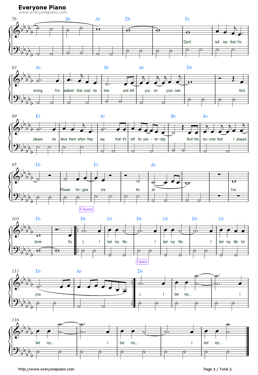 I_Bet_My_Life钢琴谱_Imagine_Dragons