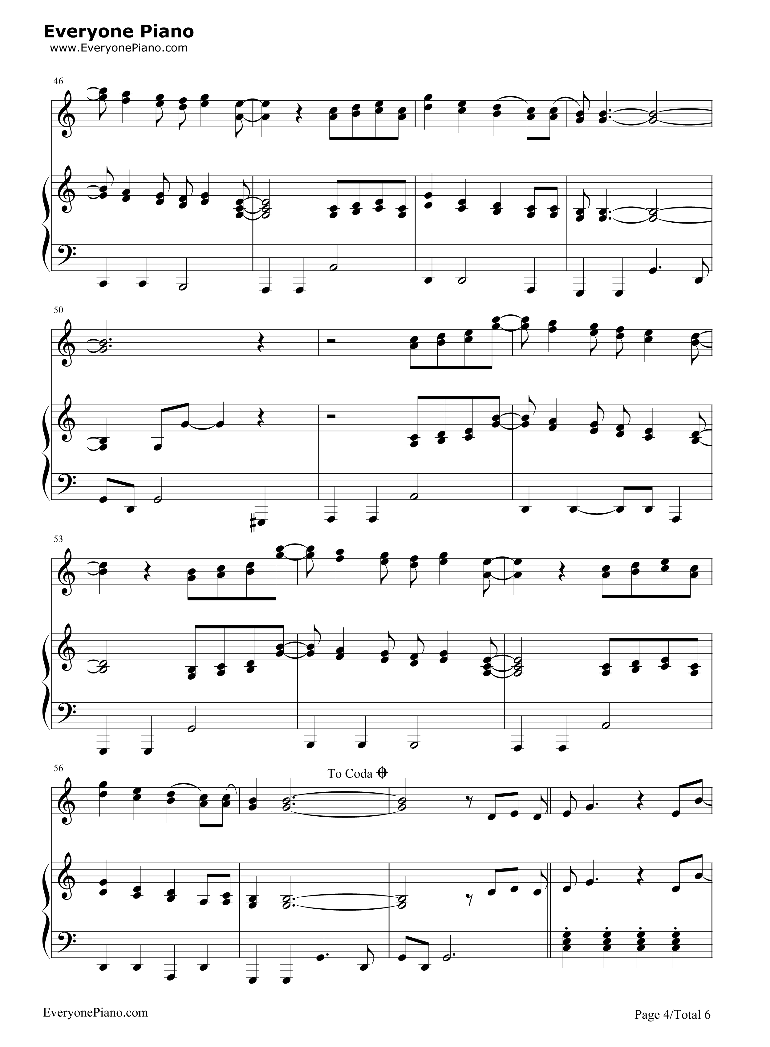 Lucky钢琴谱_Jason_Mraz_&_Colbie_Caillat