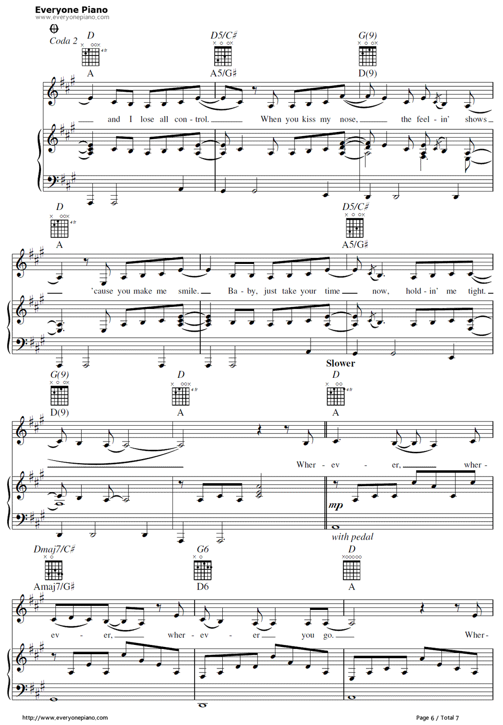 Bubbly_钢琴谱_Colbie_Caillat