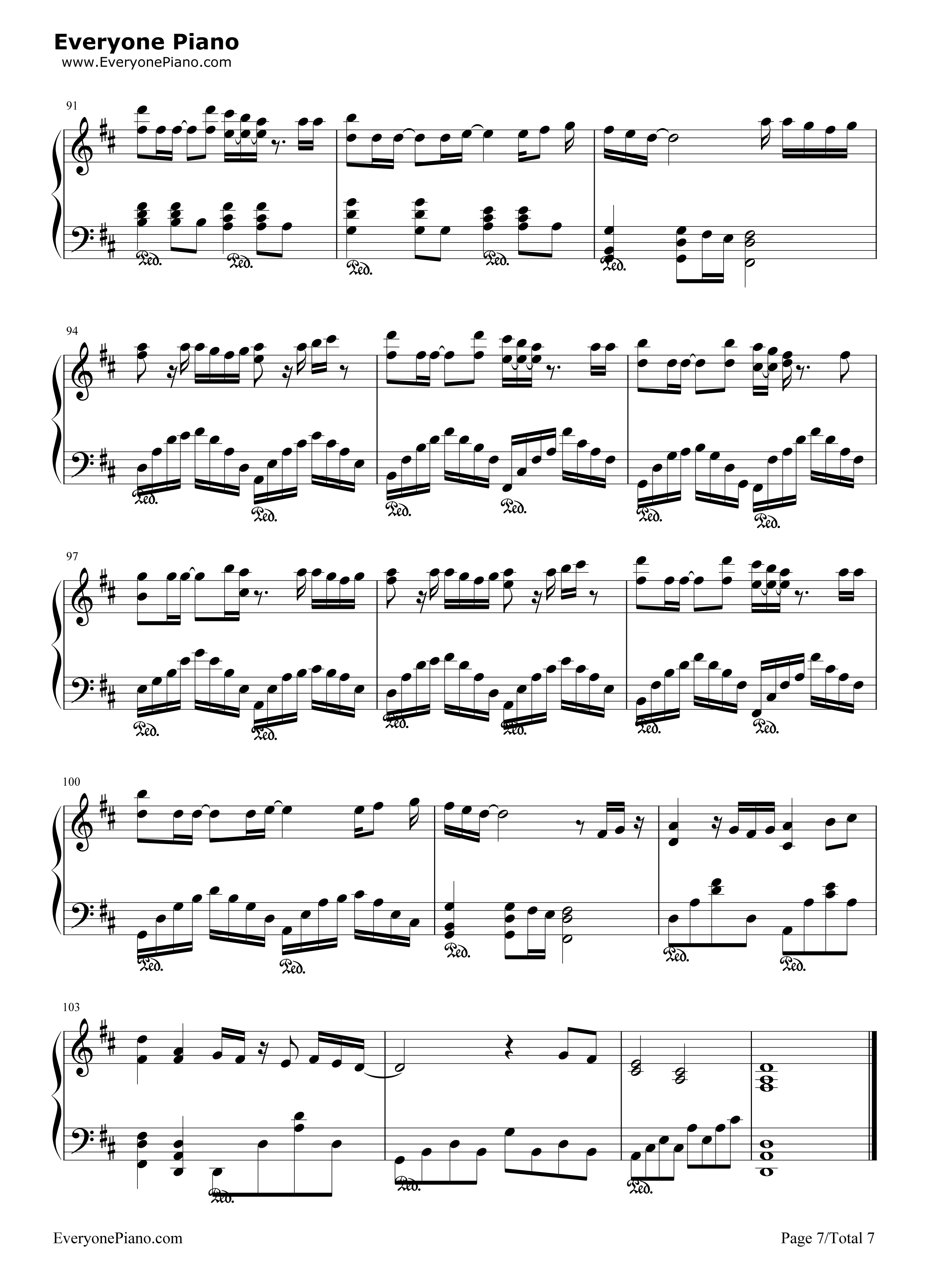 明日への扉钢琴谱_I_WISH